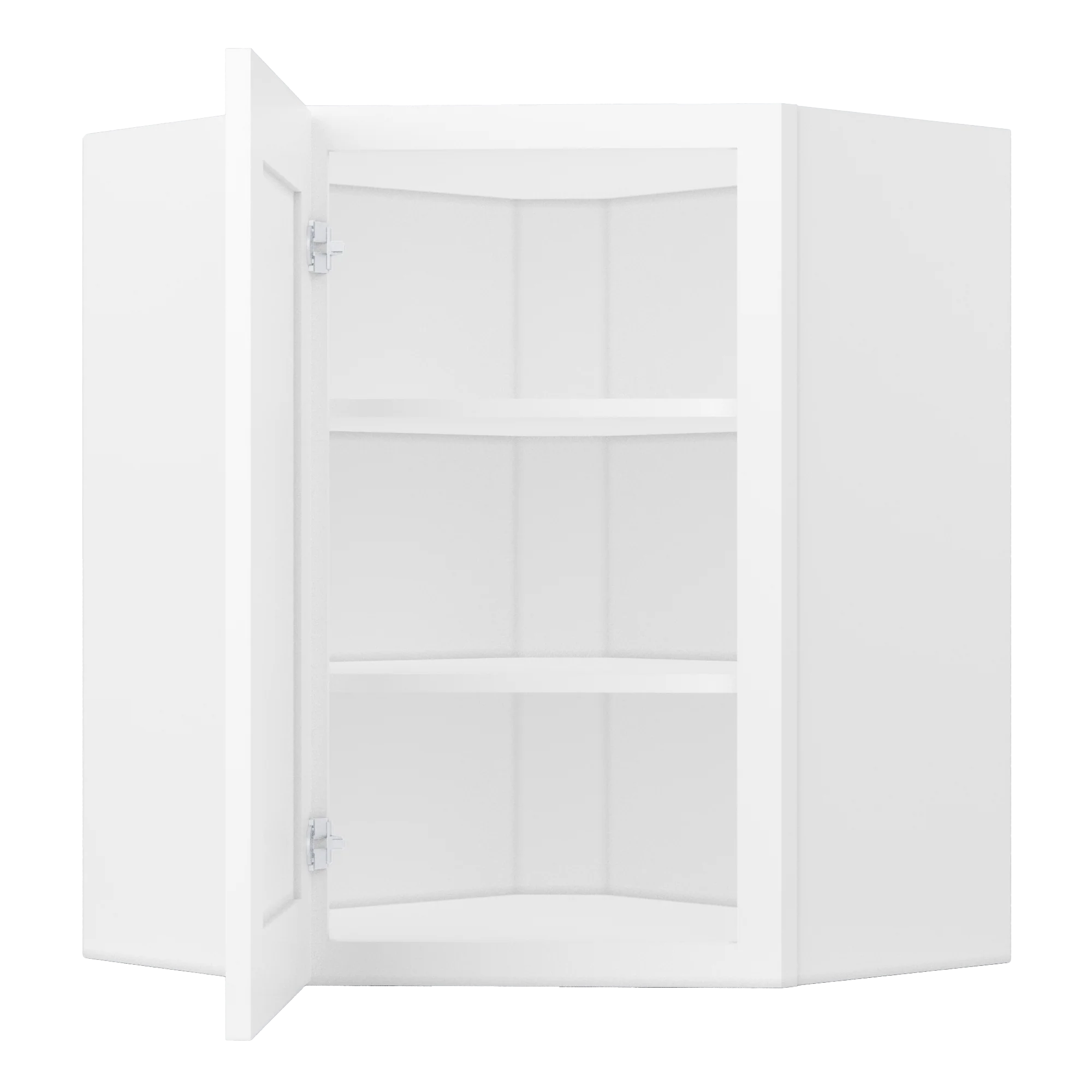 Diagonal Corner Kitchen Cabinet DC2430 Alpina White LessCare 24 in. width 30 in. height 12 in. depth - Image 5