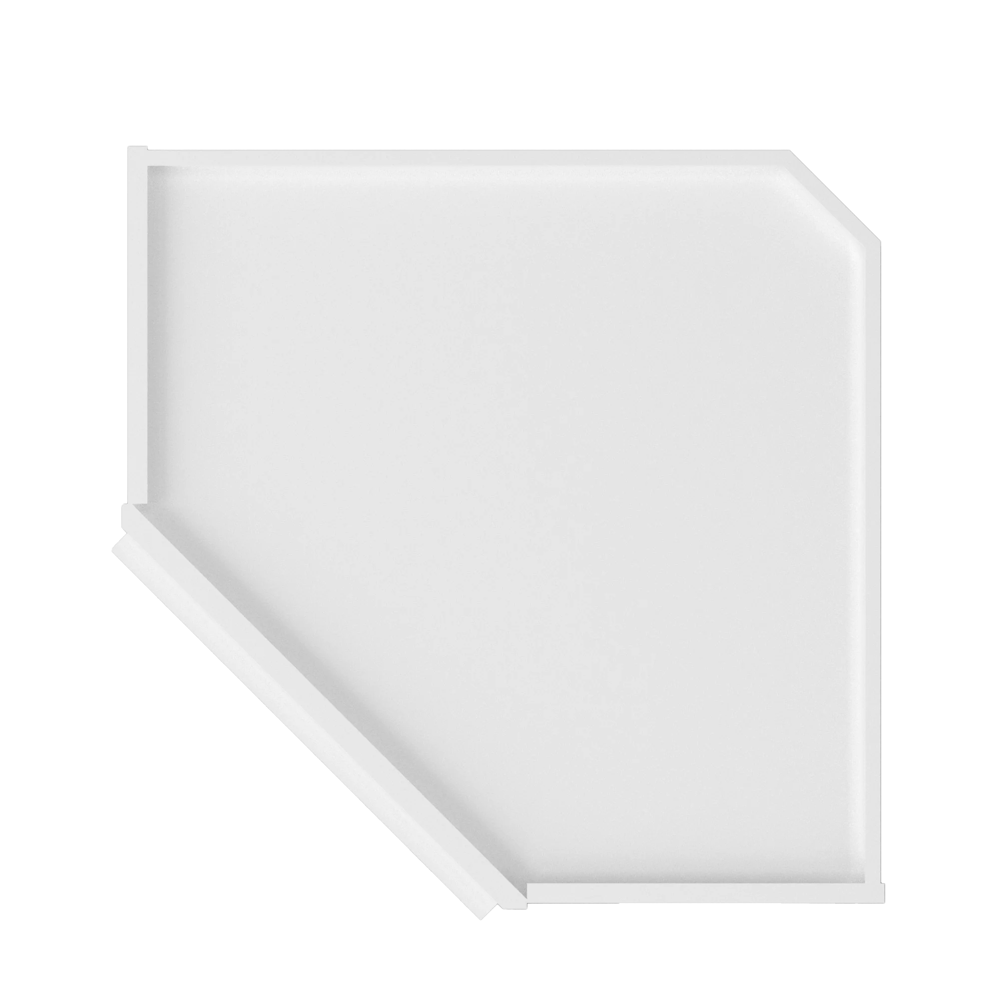 Diagonal Corner Kitchen Cabinet DC2430 Alpina White LessCare 24 in. width 30 in. height 12 in. depth - Image 6