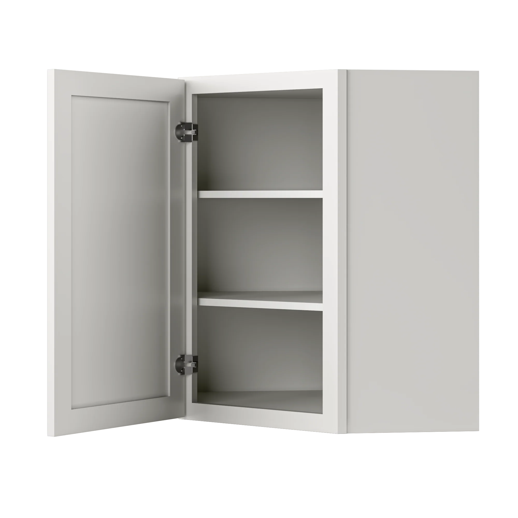 Diagonal Corner Kitchen Cabinet DC2430 Milan Pearl 24 in. width 30 in. height 12 in. depth - Image 4
