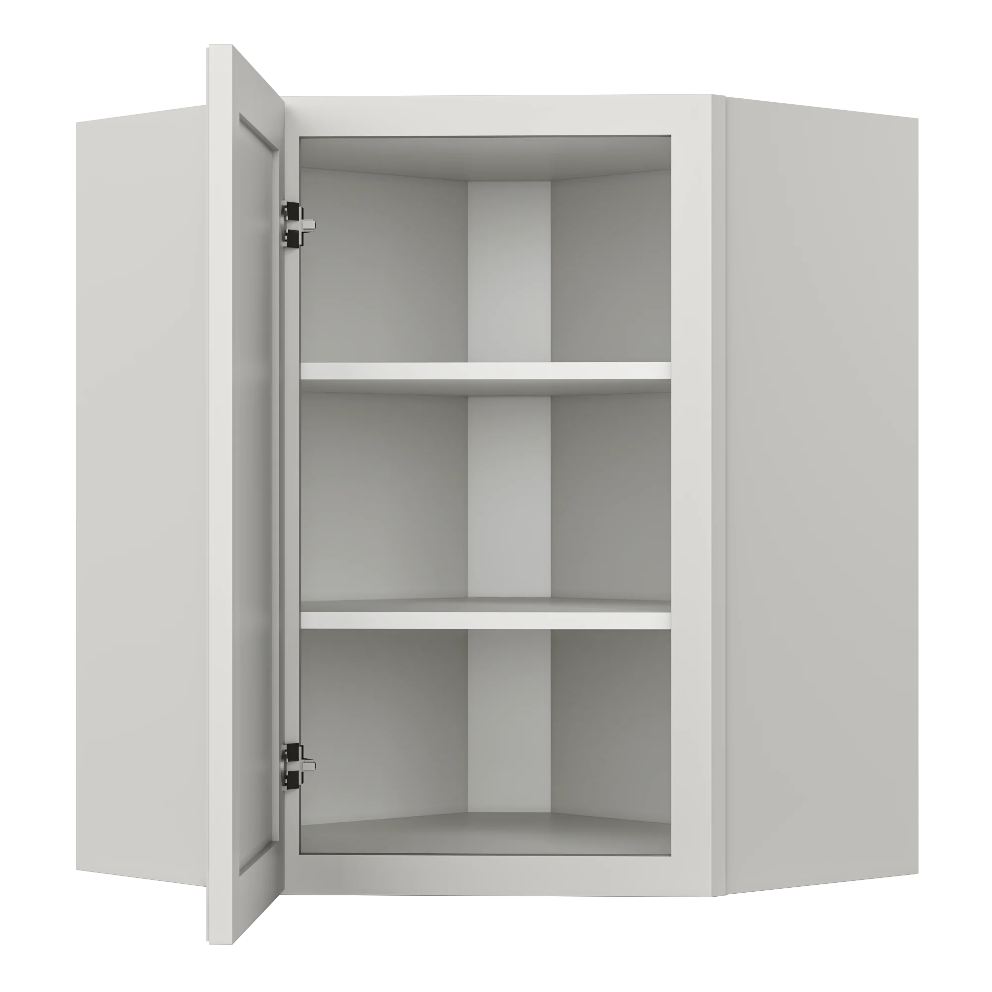 Diagonal Corner Kitchen Cabinet DC2430 Milan Pearl 24 in. width 30 in. height 12 in. depth - Image 5