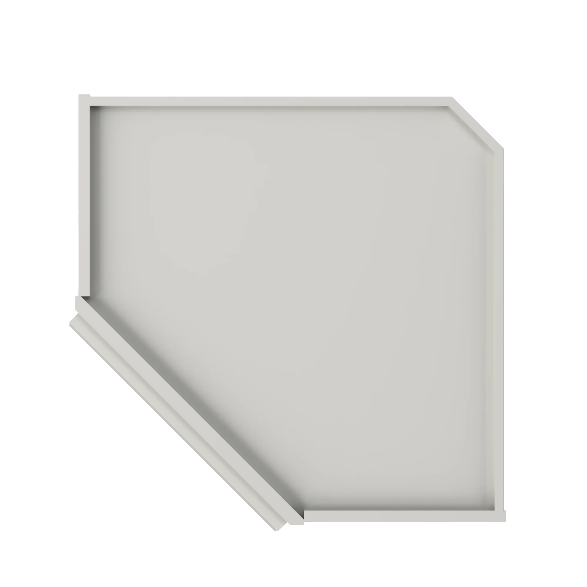 Diagonal Corner Kitchen Cabinet DC2430 Milan Pearl 24 in. width 30 in. height 12 in. depth - Image 6