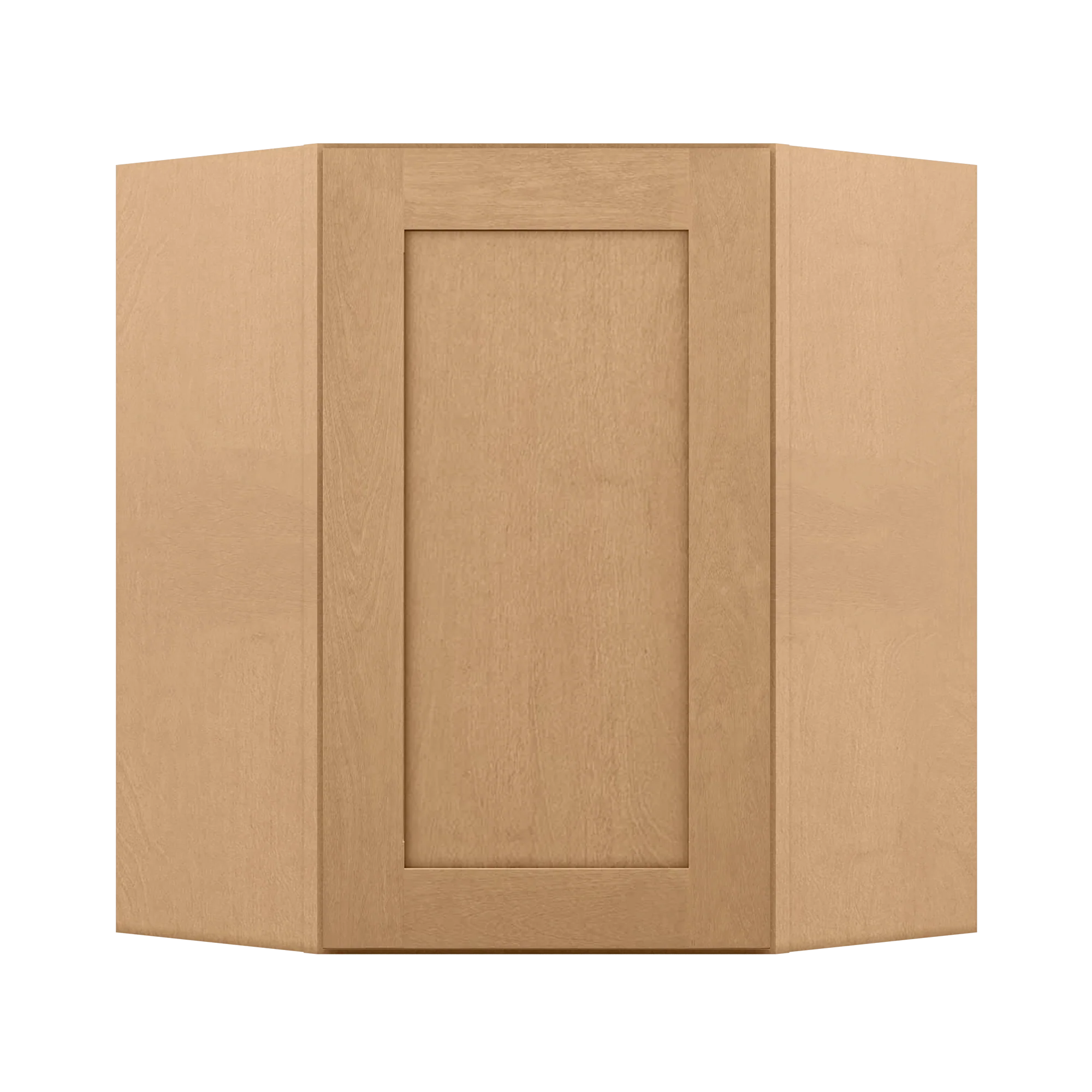Diagonal Corner Kitchen Cabinet DC2430 Shaker Toffee 24 in. width 30 in. height 12 in. depth - Image 3