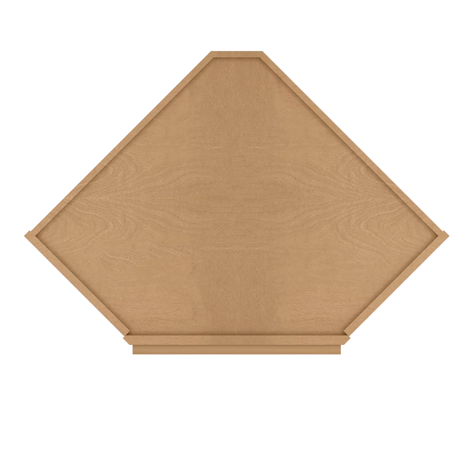 Diagonal Corner Kitchen Cabinet DC2430 Shaker Toffee 24 in. width 30 in. height 12 in. depth - Image 6