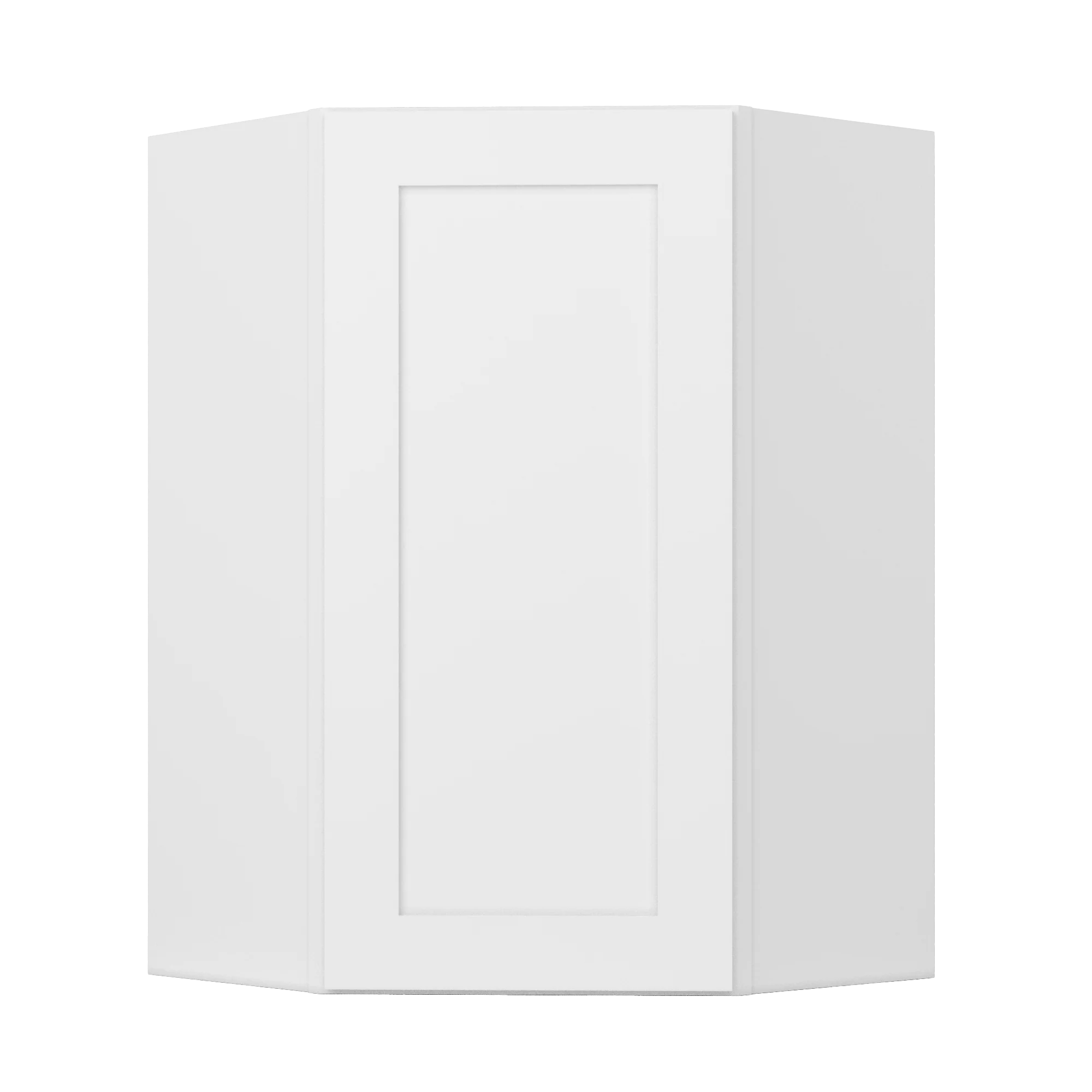 Diagonal Corner Kitchen Cabinet DC2436 Alpina White LessCare 24 in. width 36 in. height 12 in. depth - Image 2