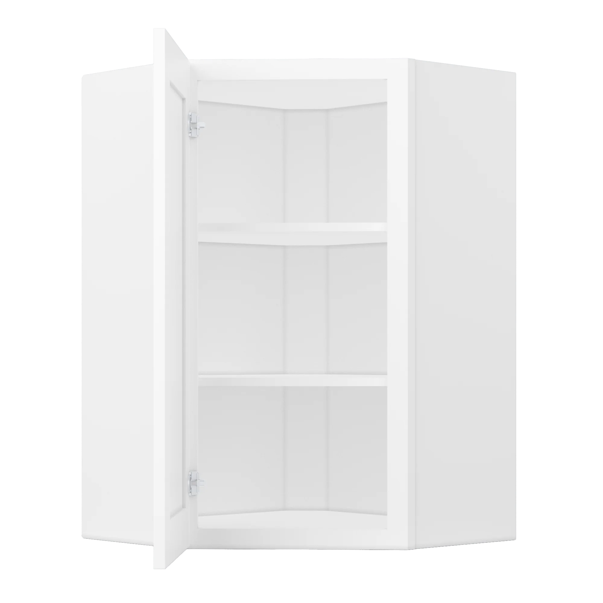 Diagonal Corner Kitchen Cabinet DC2436 Alpina White LessCare 24 in. width 36 in. height 12 in. depth - Image 5