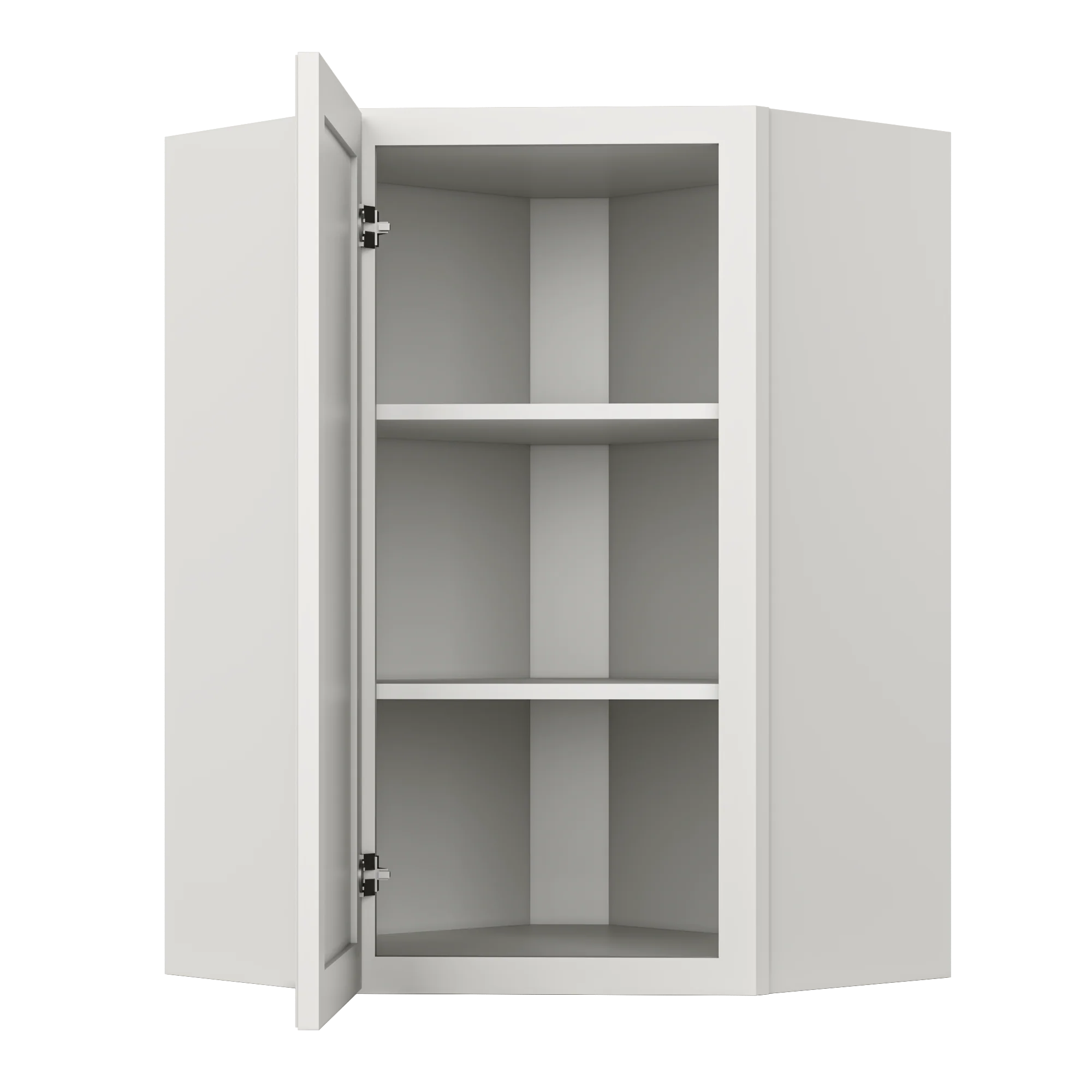 Diagonal Corner Kitchen Cabinet DC2436 Milan Pearl 24 in. width 36 in. height 12 in. depth - Image 5