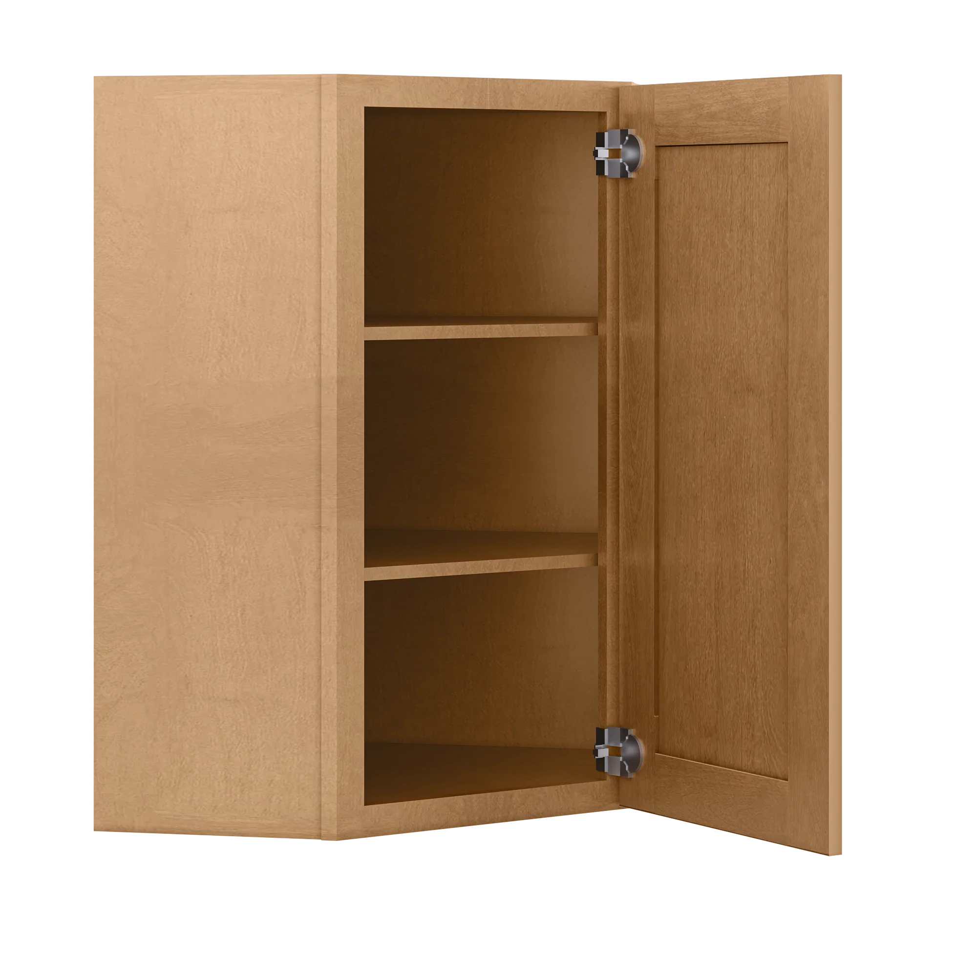 Diagonal Corner Kitchen Cabinet DC2436 Shaker Toffee 24 in. width 36 in. height 12 in. depth - Image 4