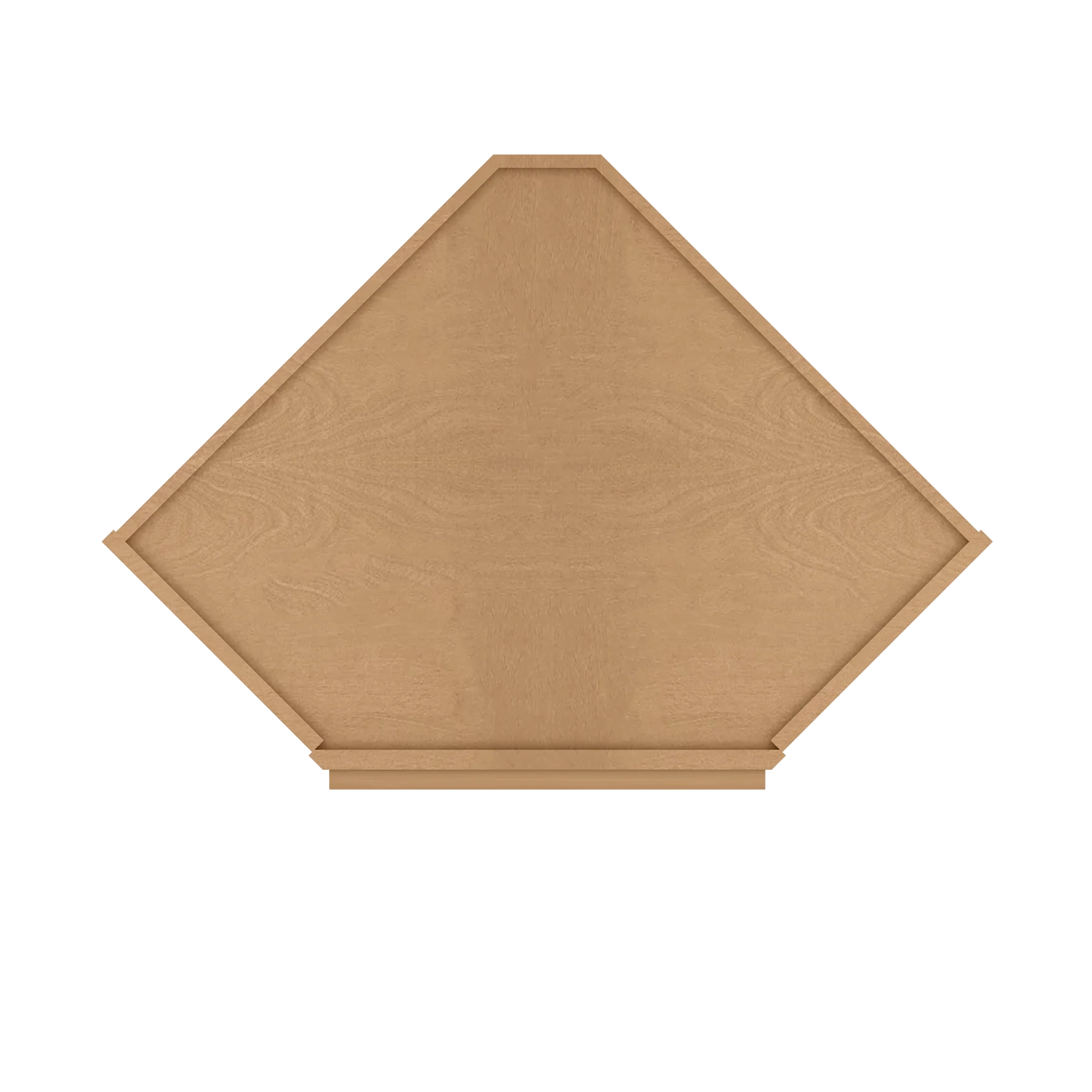 Diagonal Corner Kitchen Cabinet DC2436 Shaker Toffee 24 in. width 36 in. height 12 in. depth - Image 6