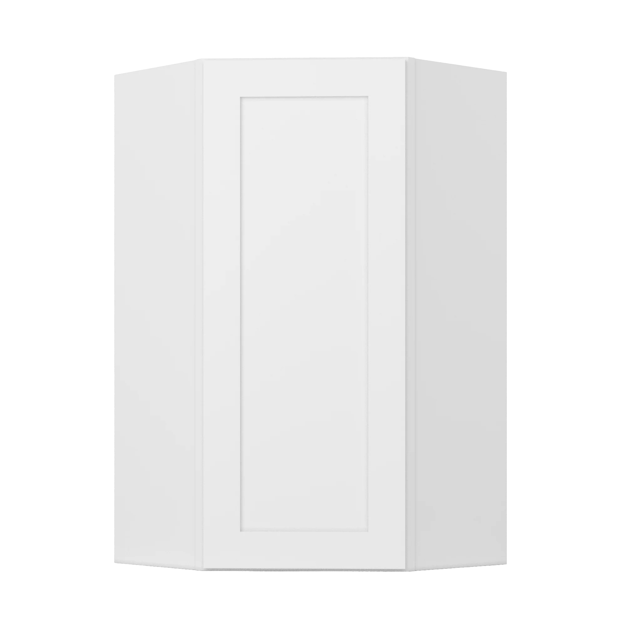 Diagonal Corner Kitchen Cabinet DC2442 Alpina White LessCare 24 in. width 42 in. height 12 in. depth - Image 2