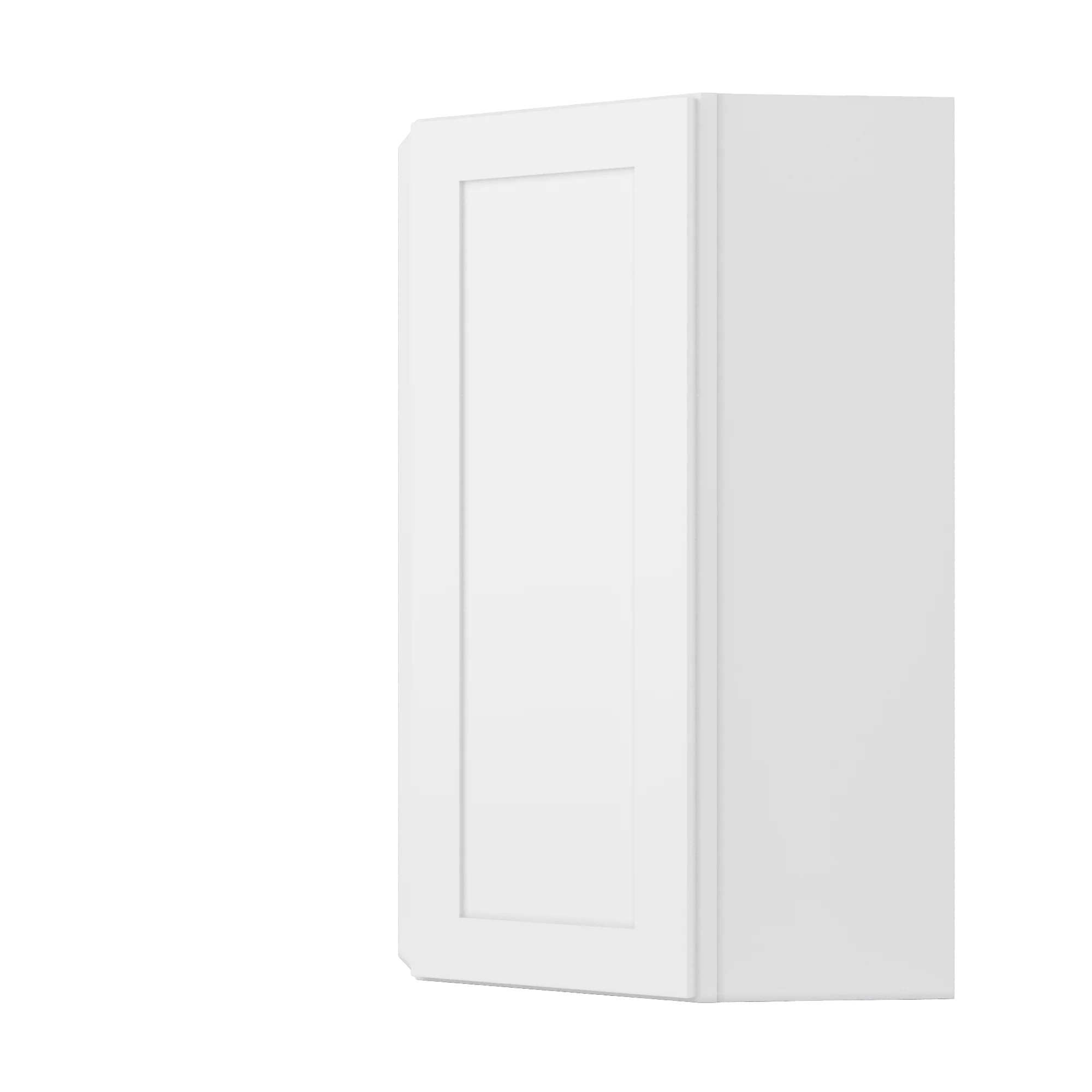 Diagonal Corner Kitchen Cabinet DC2442 Alpina White LessCare 24 in. width 42 in. height 12 in. depth - Image 3