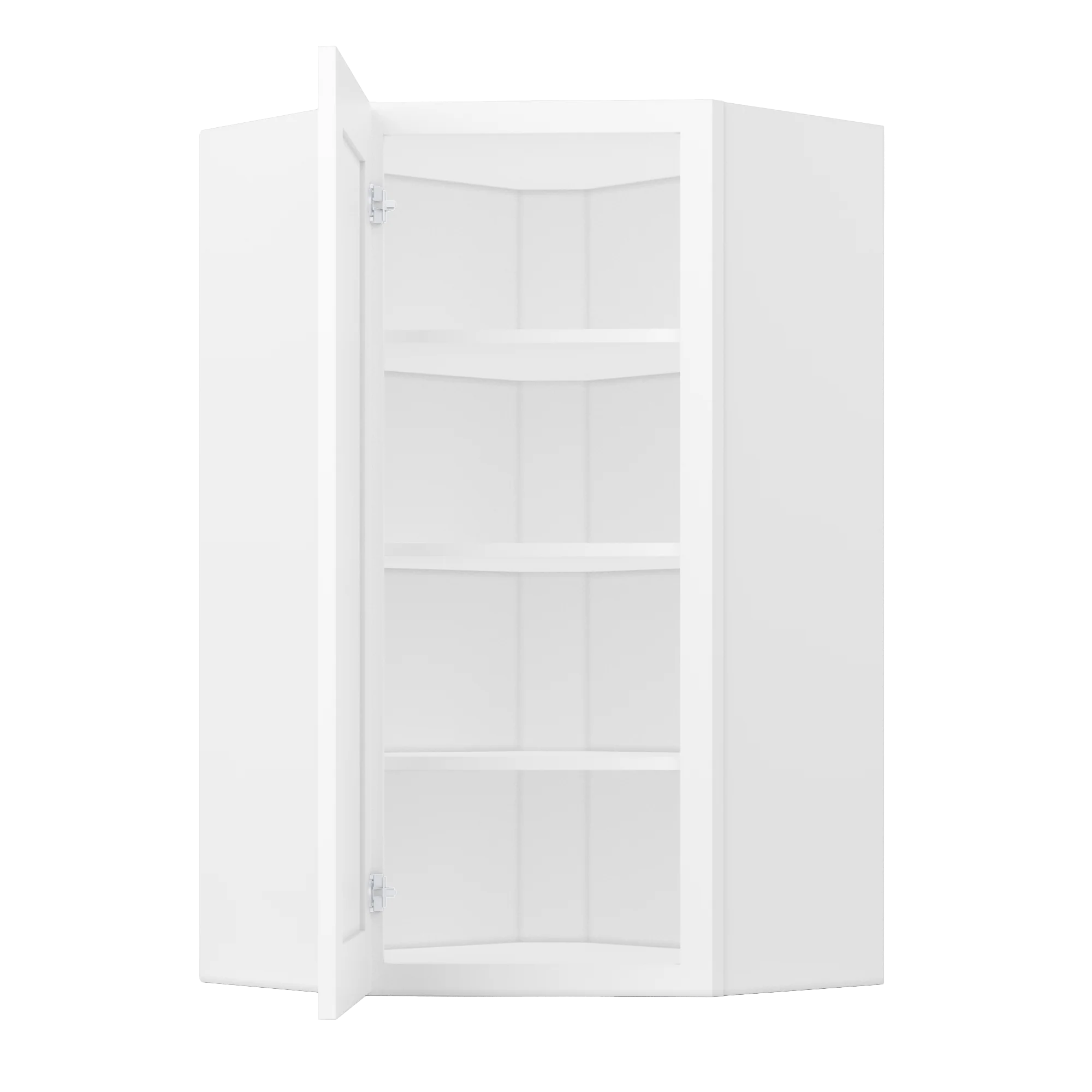 Diagonal Corner Kitchen Cabinet DC2442 Alpina White LessCare 24 in. width 42 in. height 12 in. depth - Image 5