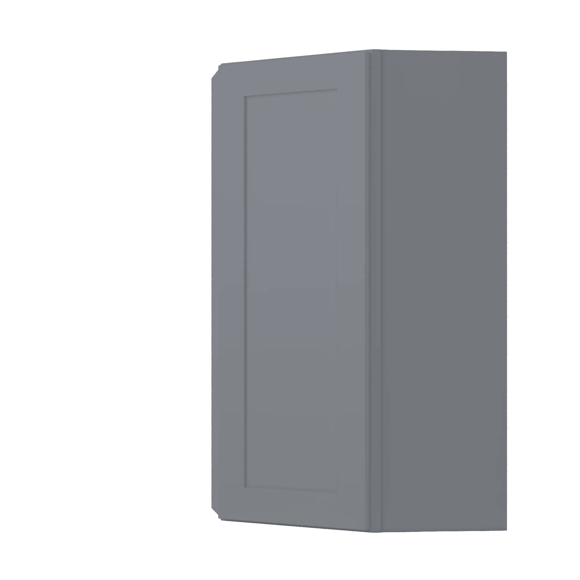 Diagonal Corner Kitchen Cabinet DC2442 Colonial Gray LessCare 24 in. width 42 in. height 12 in. depth - Image 2