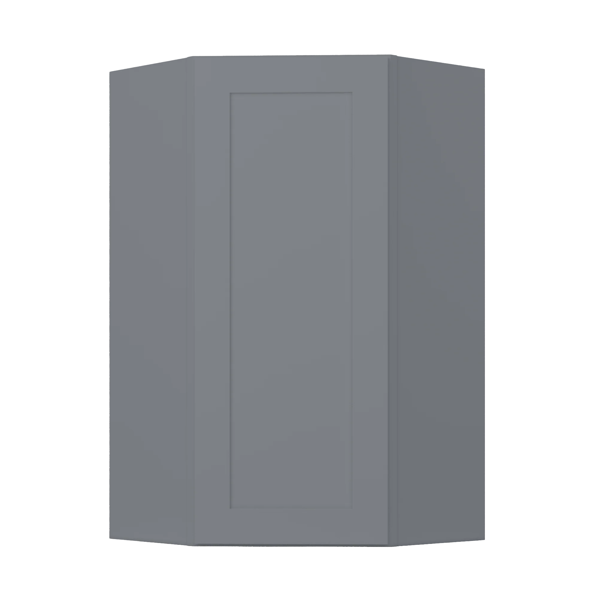 Diagonal Corner Kitchen Cabinet DC2442 Colonial Gray LessCare 24 in. width 42 in. height 12 in. depth - Image 3