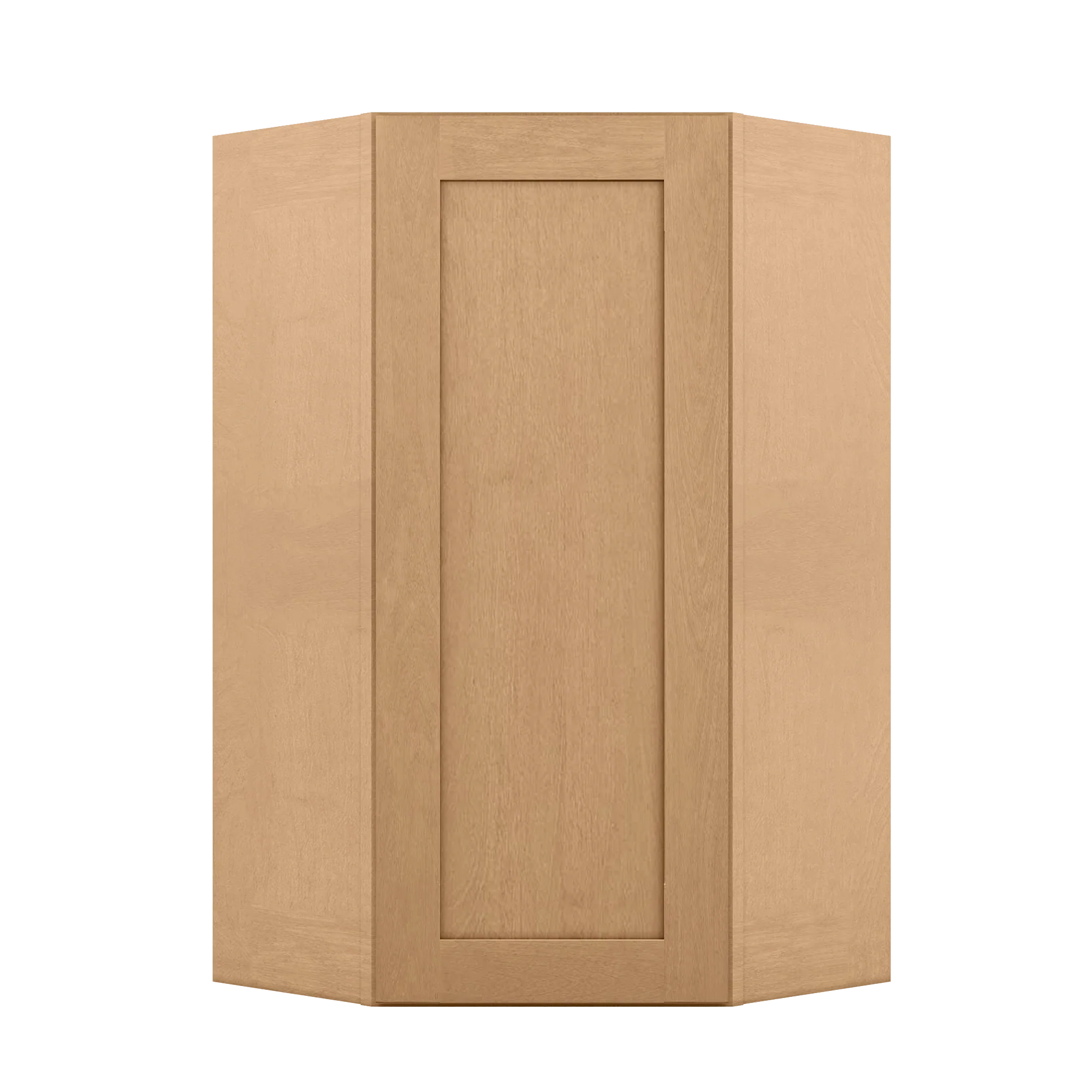 Diagonal Corner Kitchen Cabinet DC2442 Shaker Toffee 24 in. width 42 in. height 12 in. depth - Image 3