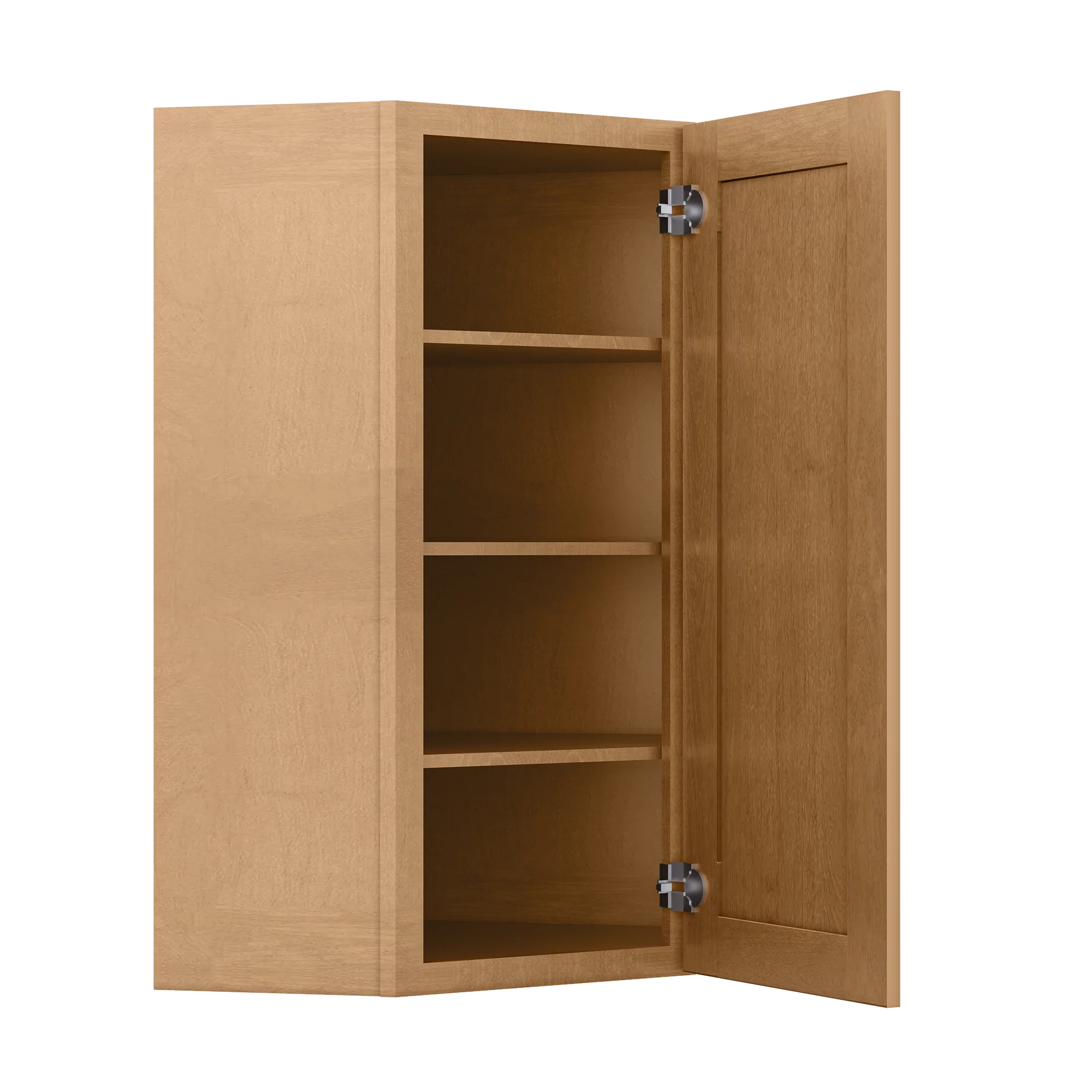 Diagonal Corner Kitchen Cabinet DC2442 Shaker Toffee 24 in. width 42 in. height 12 in. depth - Image 4