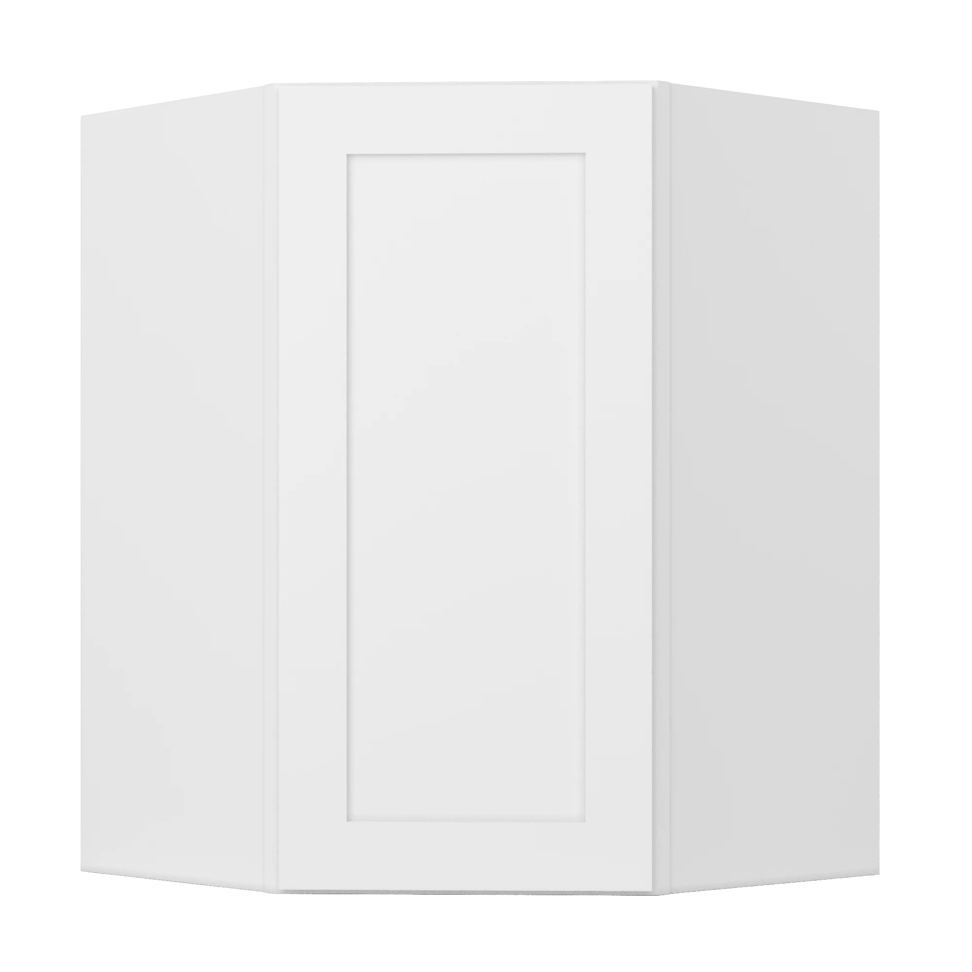 Diagonal Corner Kitchen Cabinet DC2736 Alpina White LessCare 27 in. width 36 in. height 15 in. depth - Image 3