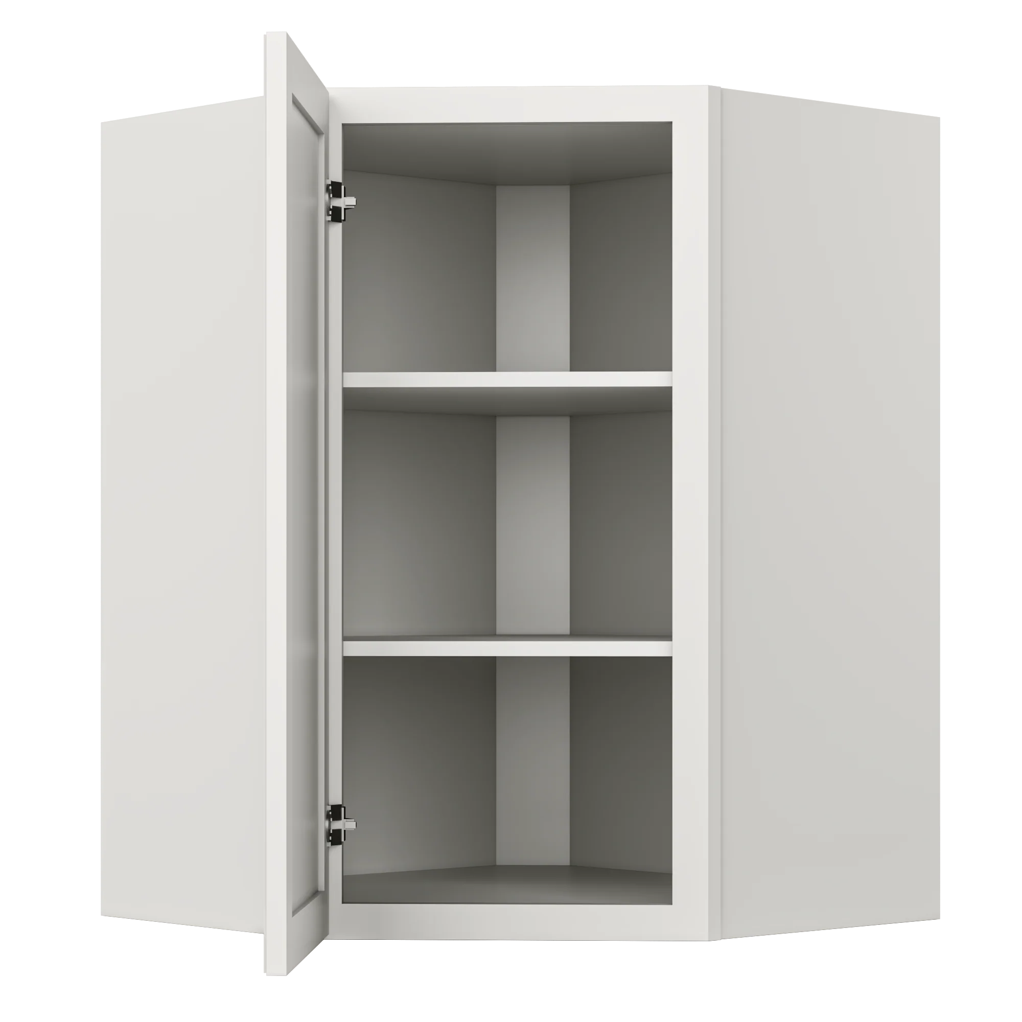 Diagonal Corner Kitchen Cabinet DC2736 Milan Pearl 27 in. width 36 in. height 15 in. depth - Image 5
