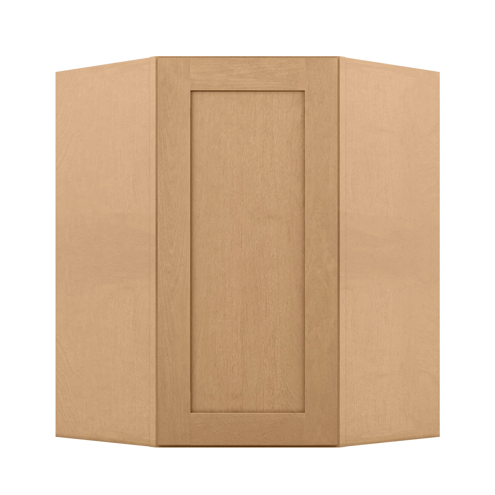 Diagonal Corner Kitchen Cabinet DC2736 Shaker Toffee 27 in. width 36 in. height 15 in. depth - Image 3