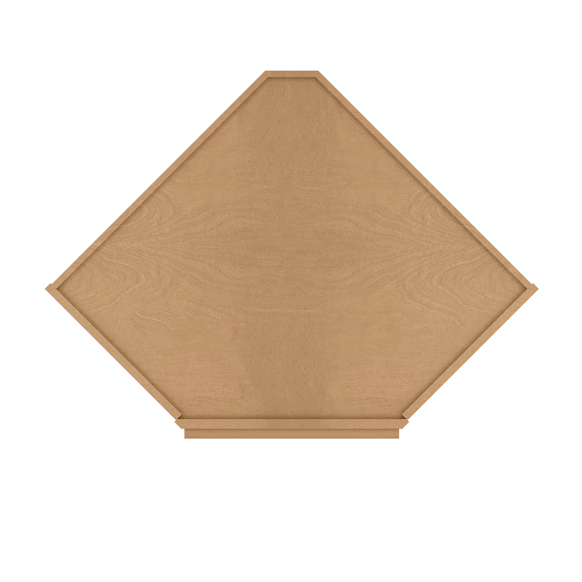 Diagonal Corner Kitchen Cabinet DC2736 Shaker Toffee 27 in. width 36 in. height 15 in. depth - Image 6