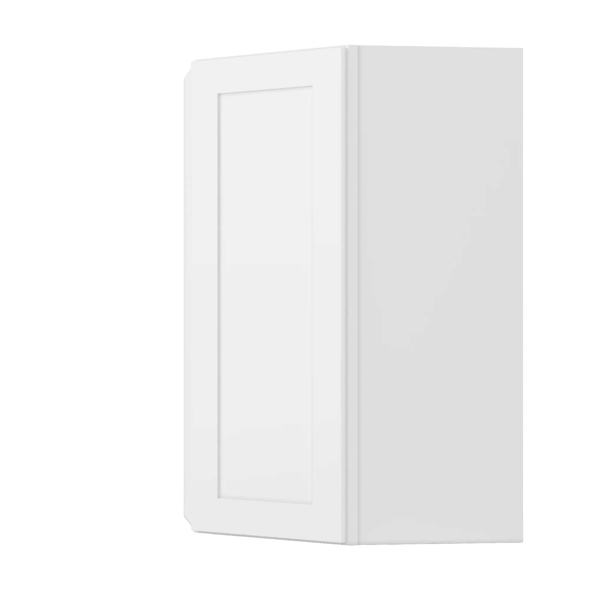 Diagonal Corner Kitchen Cabinet DC2742 Alpina White LessCare 27 in. width 42 in. height 15 in. depth - Image 3