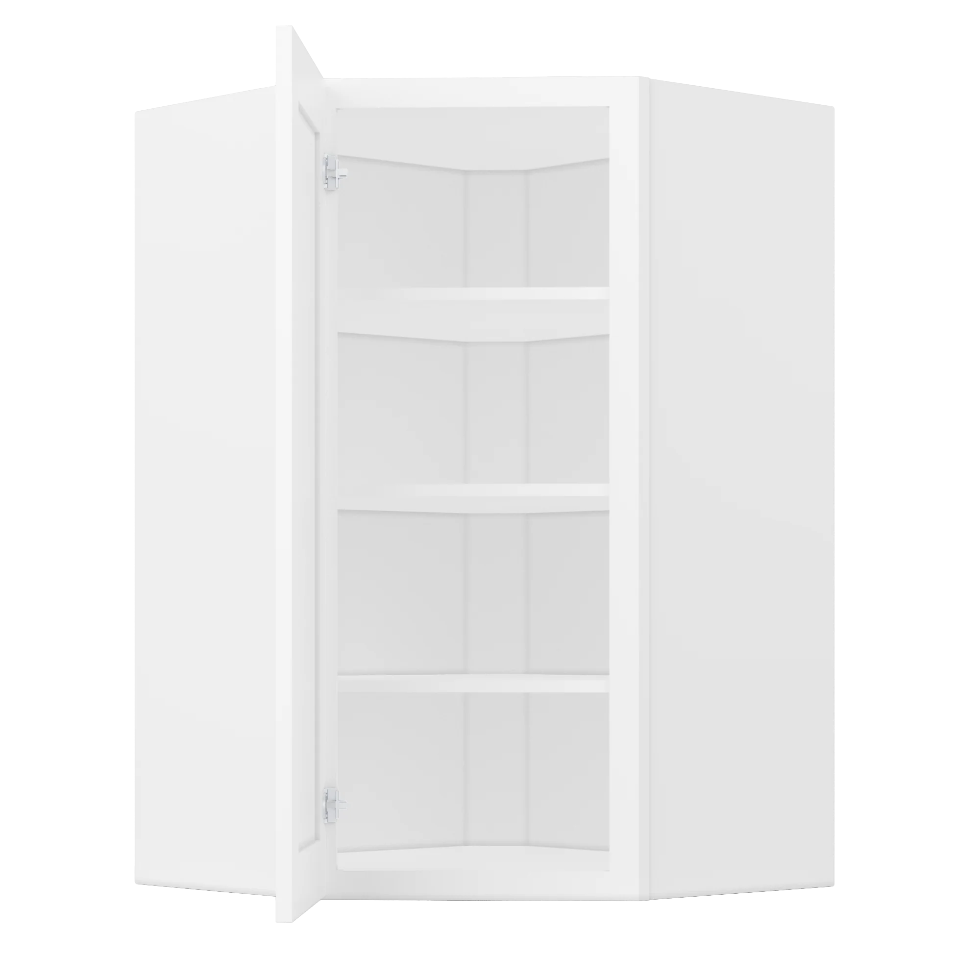 Diagonal Corner Kitchen Cabinet DC2742 Alpina White LessCare 27 in. width 42 in. height 15 in. depth - Image 5