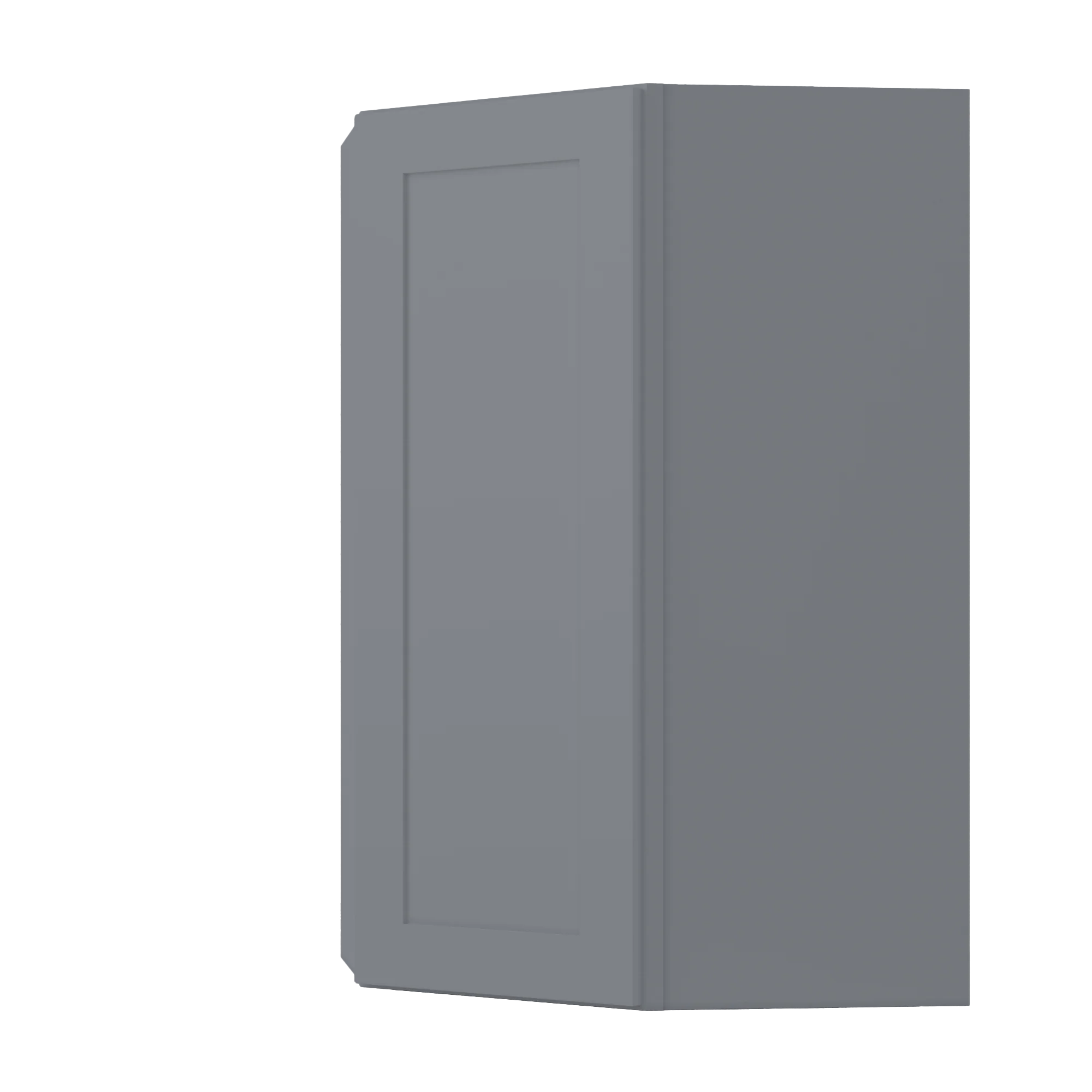 Diagonal Corner Kitchen Cabinet DC2742 Colonial Gray LessCare 27 in. width 42 in. height 15 in. depth - Image 2