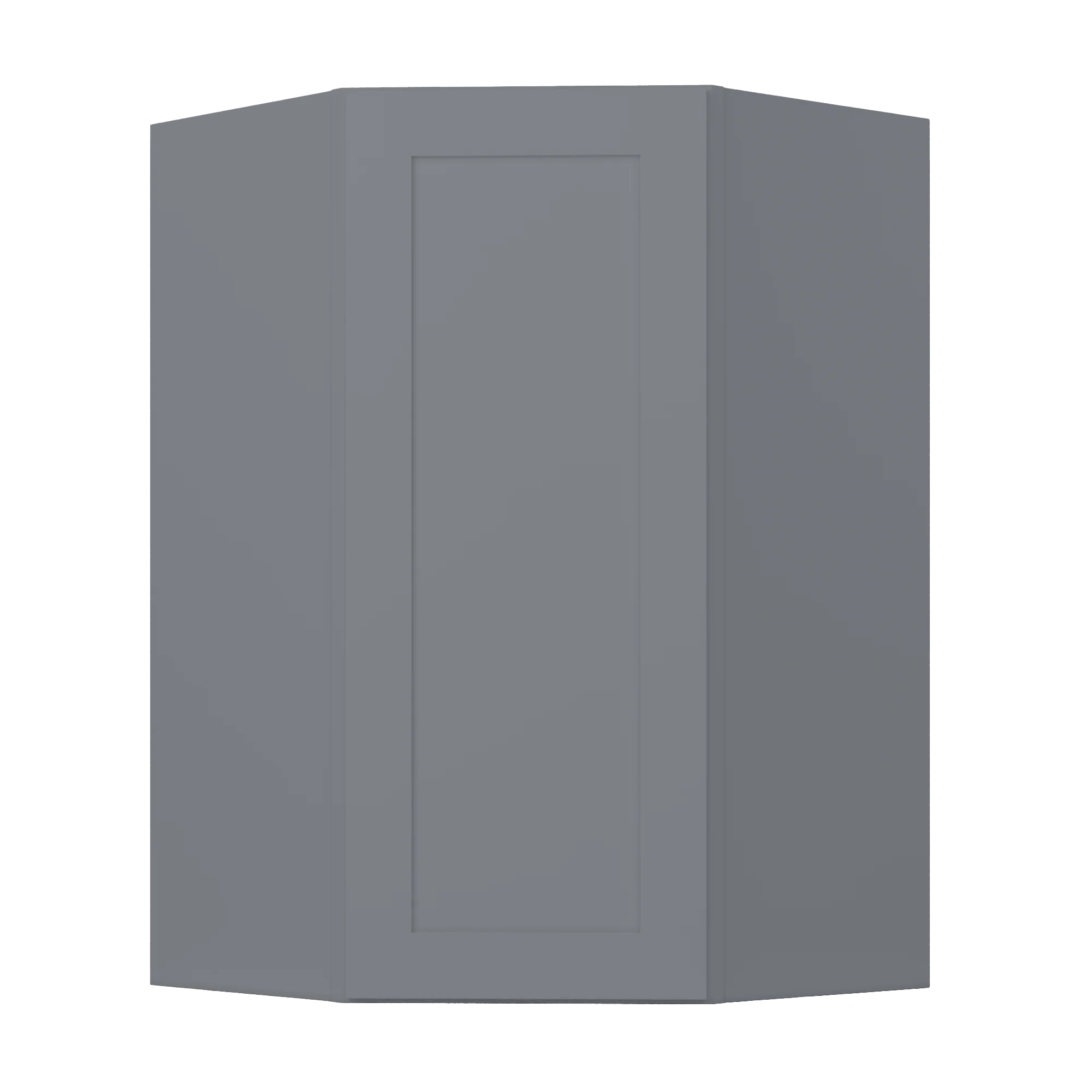 Diagonal Corner Kitchen Cabinet DC2742 Colonial Gray LessCare 27 in. width 42 in. height 15 in. depth - Image 3