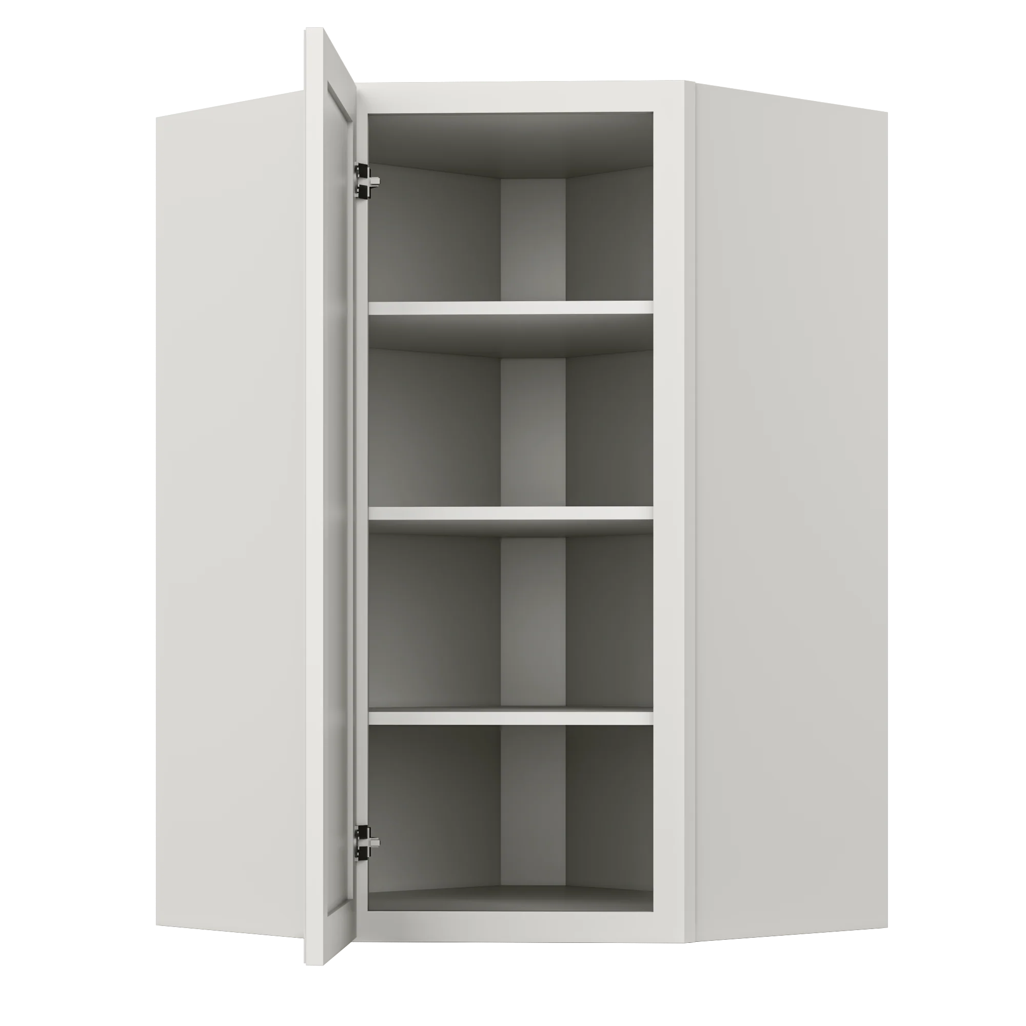 Diagonal Corner Kitchen Cabinet DC2742 Milan Pearl 27 in. width 42 in. height 15 in. depth - Image 5