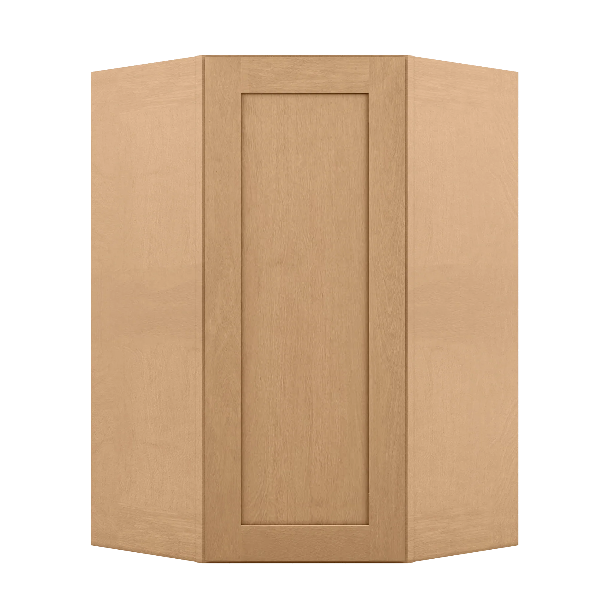 Diagonal Corner Kitchen Cabinet DC2742 Shaker Toffee 27 in. width 42 in. height 15 in. depth - Image 3