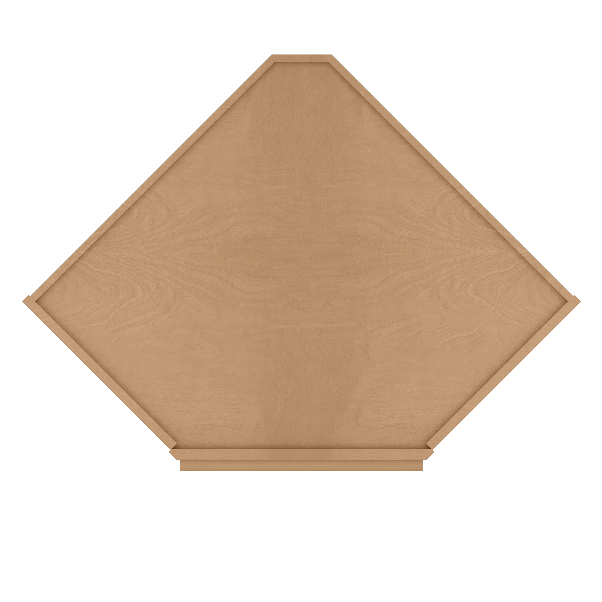Diagonal Corner Kitchen Cabinet DC2742 Shaker Toffee 27 in. width 42 in. height 15 in. depth - Image 6