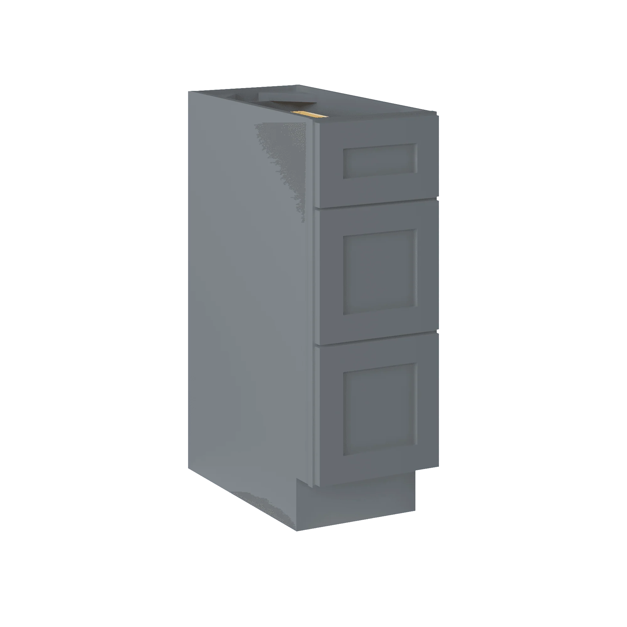 Drawer Base Kitchen Cabinet DB12 Colonial Gray LessCare 12 in. width 34.5 in. height 24 in. depth - Image 2