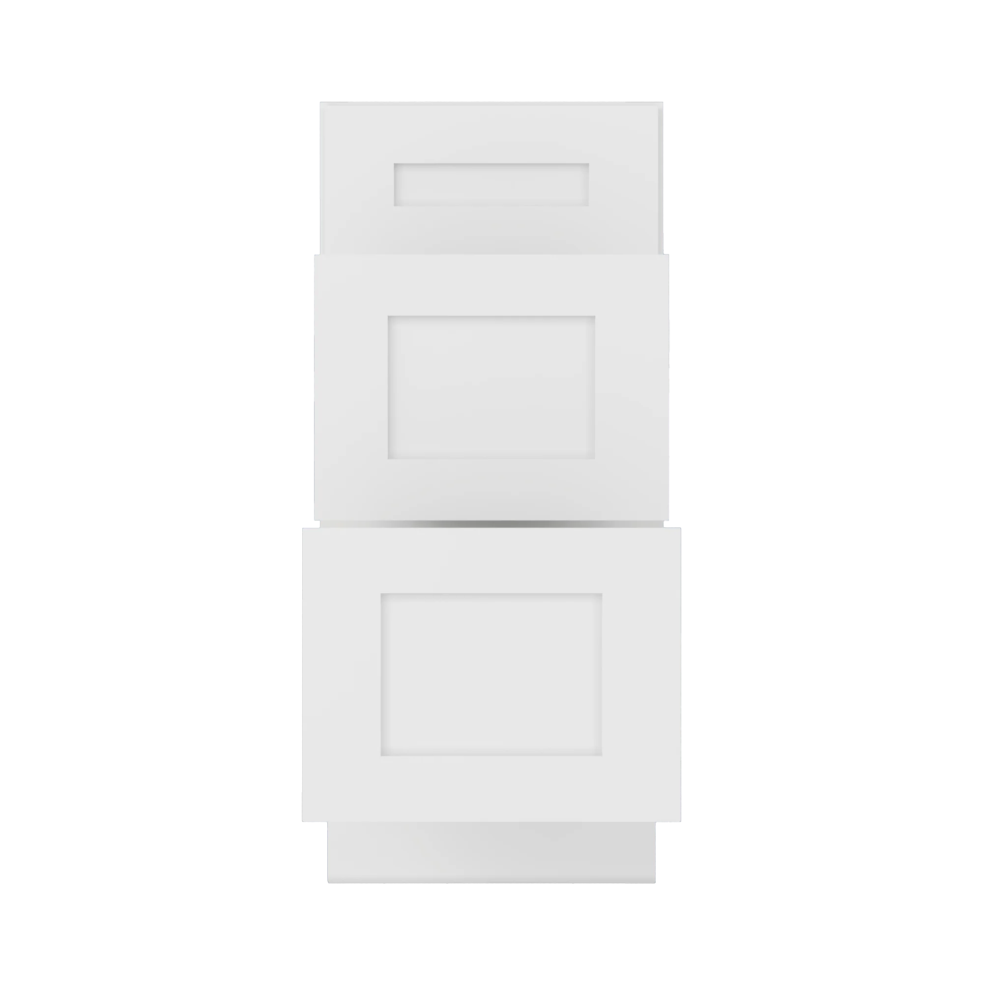 Drawer Base Kitchen Cabinet DB15 Alpina White LessCare 15 in. width 34.5 in. height 24 in. depth - Image 4