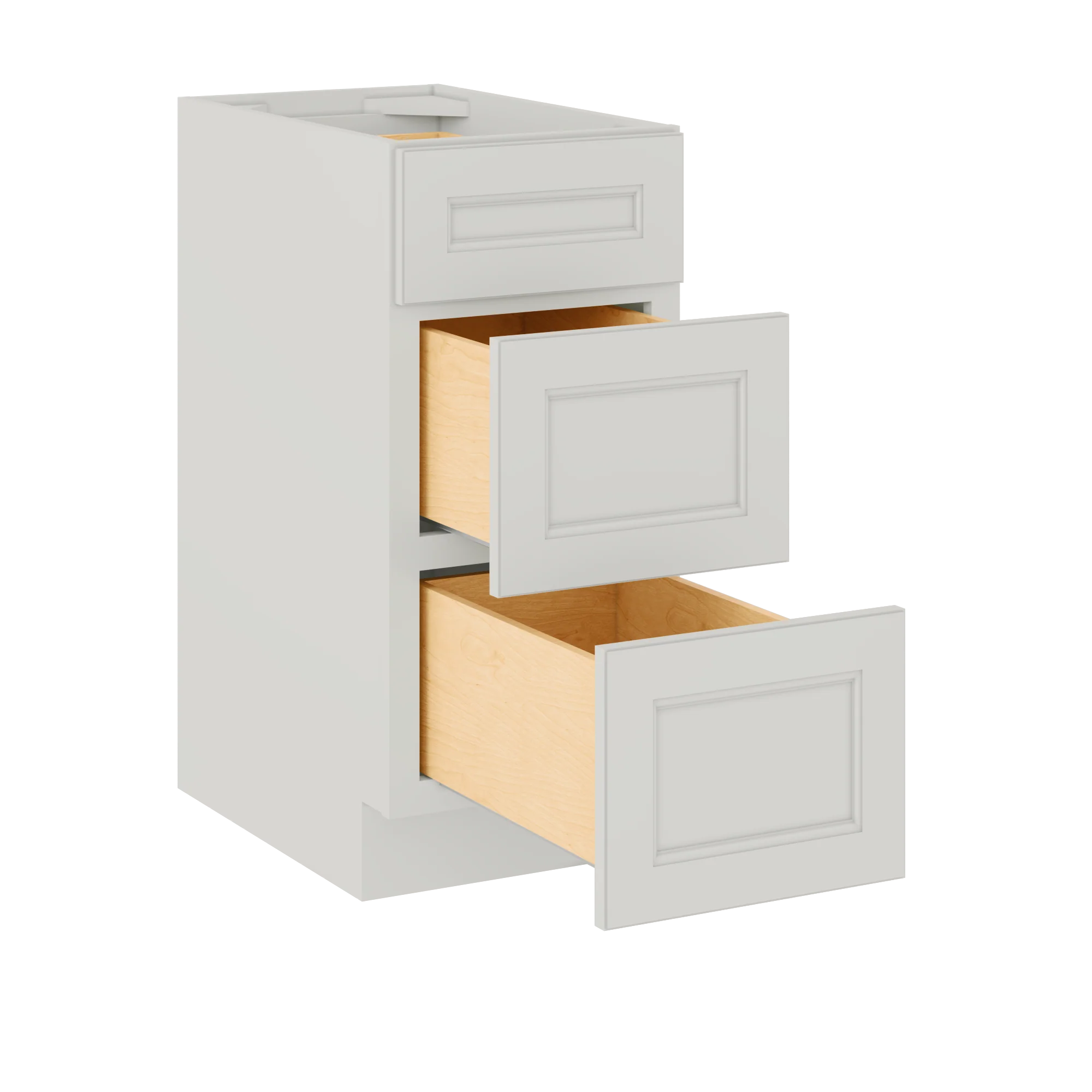 Drawer Base Kitchen Cabinet DB15 Milan Pearl 15 in. width 34.5 in. height 24 in. depth - Image 4