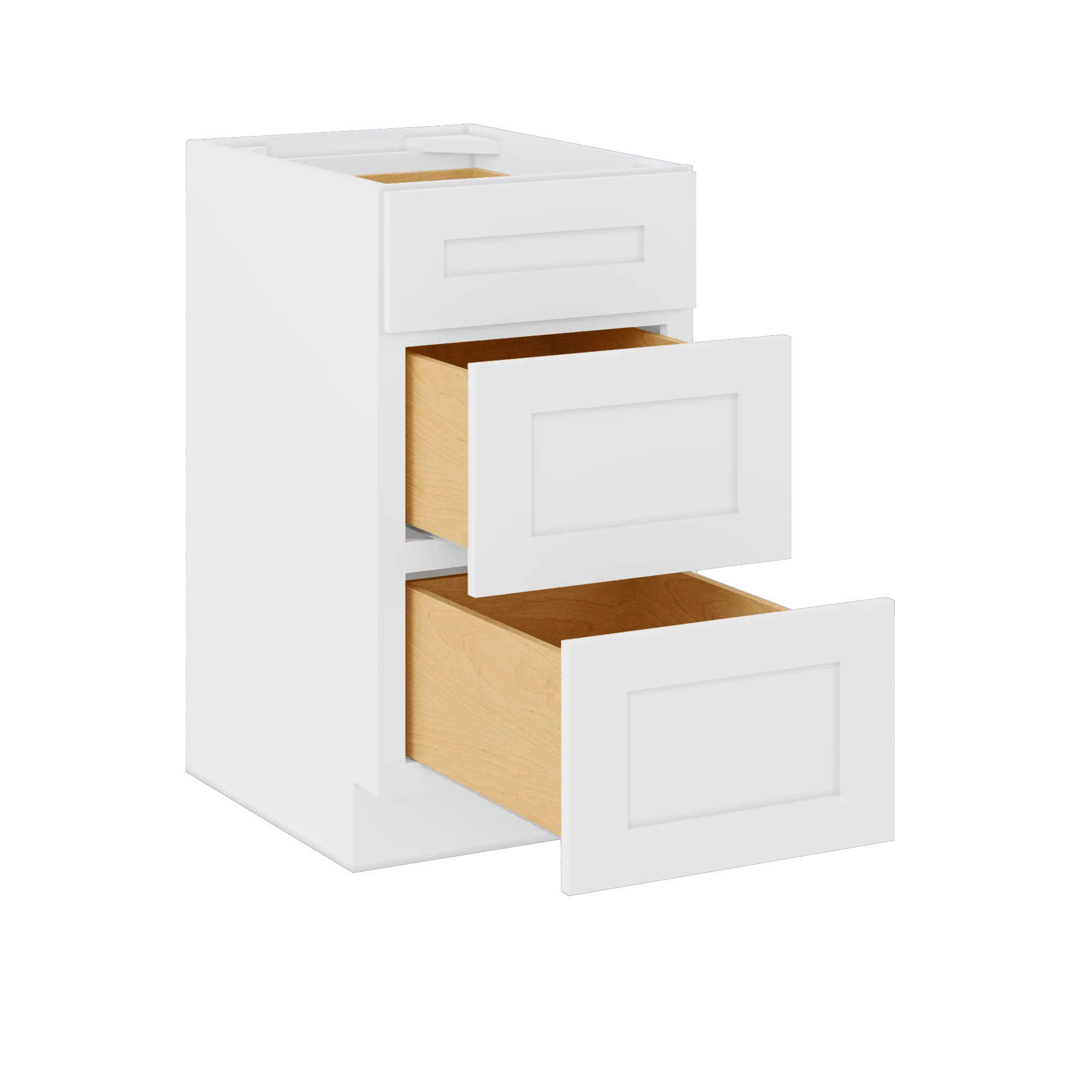 Drawer Base Kitchen Cabinet DB18 Alpina White LessCare 18 in. width 34.5 in. height 24 in. depth - Image 4