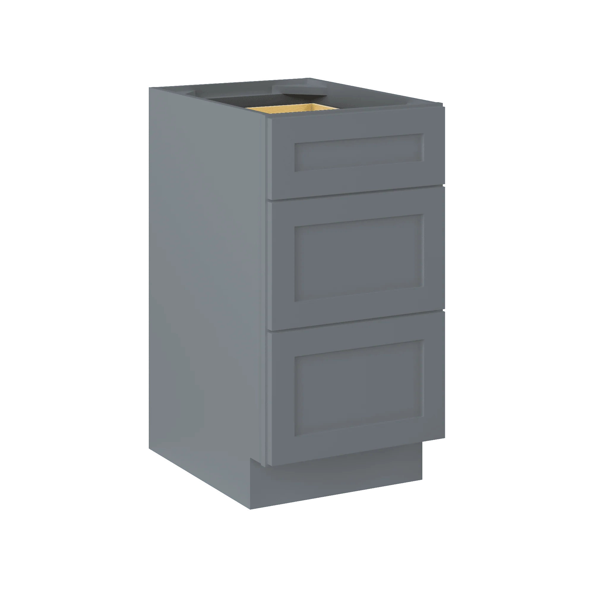 Drawer Base Kitchen Cabinet DB18 Colonial Gray LessCare 18 in. width 34.5 in. height 24 in. depth - Image 2