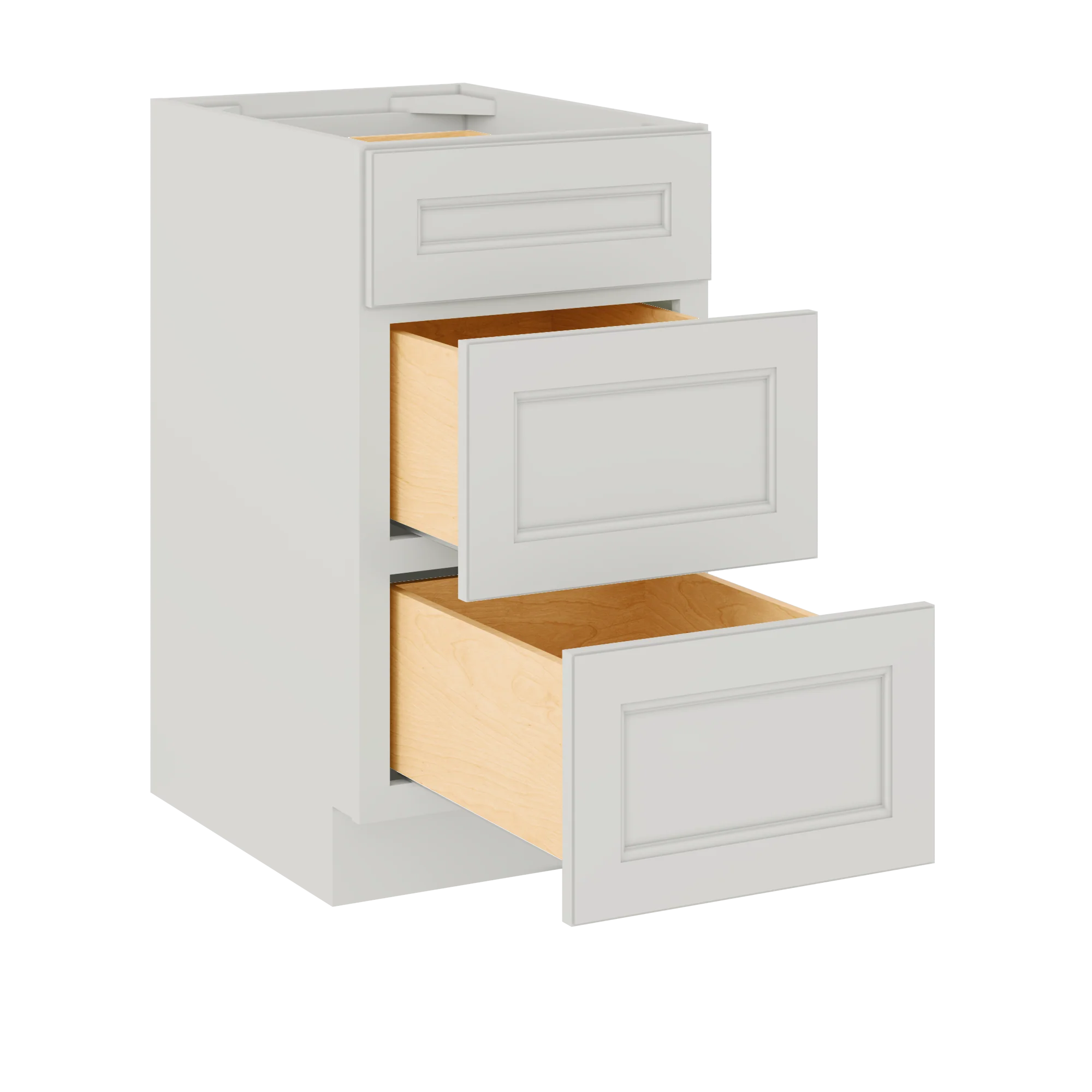 Drawer Base Kitchen Cabinet DB18 Milan Pearl 18 in. width 34.5 in. height 24 in. depth - Image 4