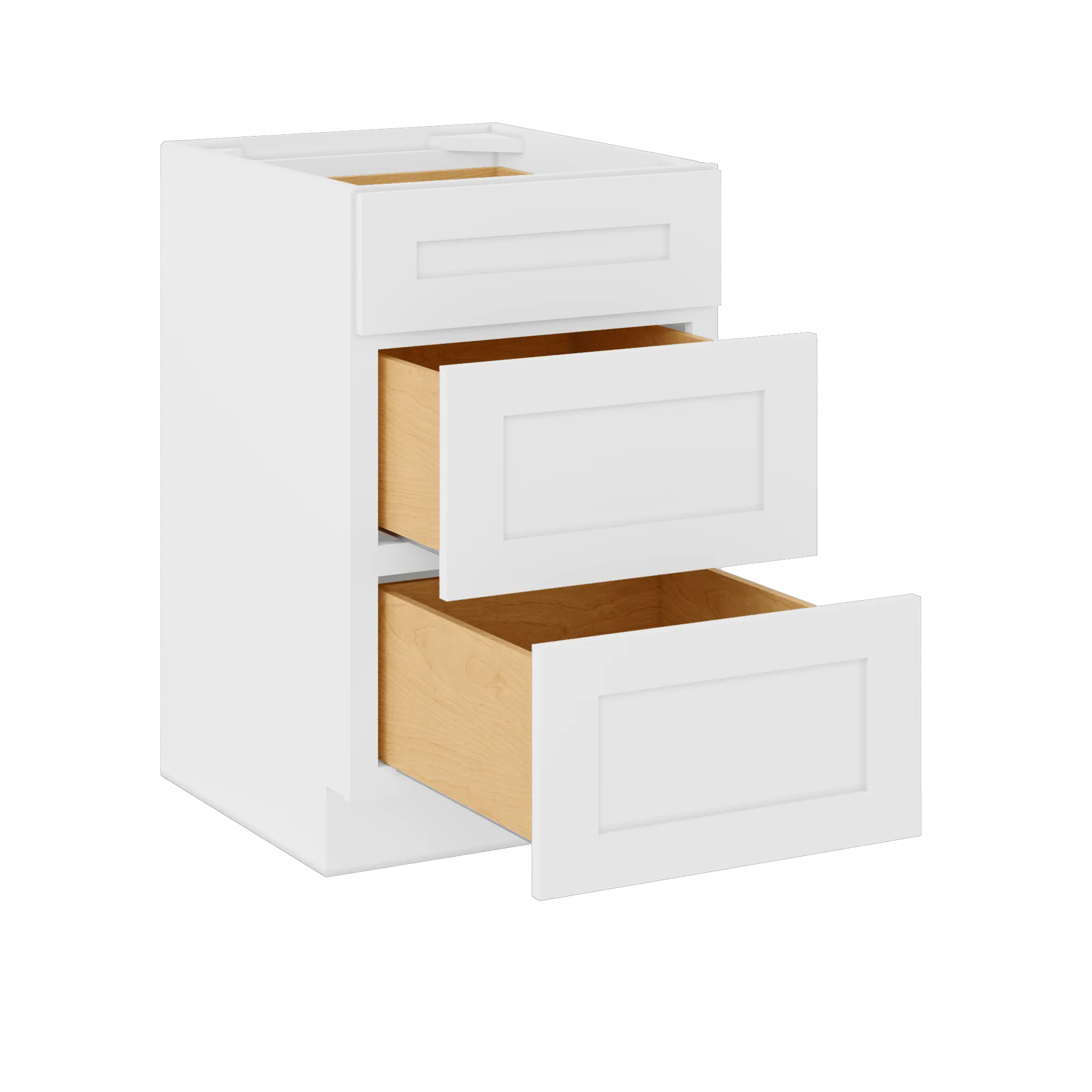 Drawer Base Kitchen Cabinet DB21 Alpina White LessCare 21 in. width 34.5 in. height 24 in. depth - Image 4