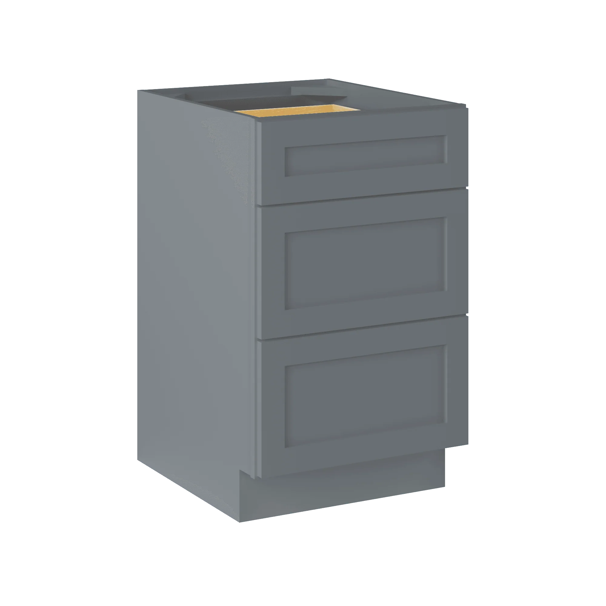 Drawer Base Kitchen Cabinet DB21 Colonial Gray LessCare 21 in. width 34.5 in. height 24 in. depth - Image 2