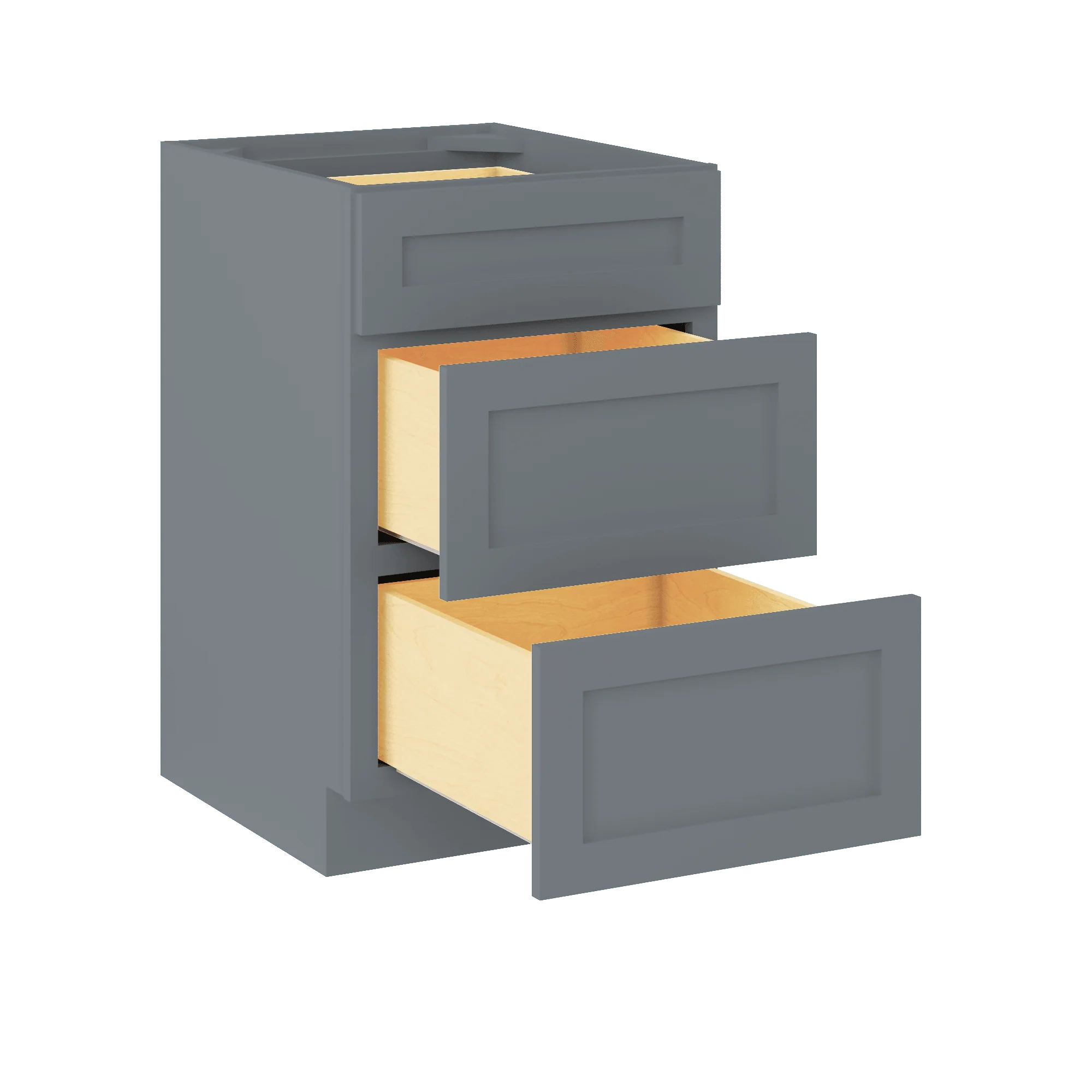 Drawer Base Kitchen Cabinet DB21 Colonial Gray LessCare 21 in. width 34.5 in. height 24 in. depth - Image 5