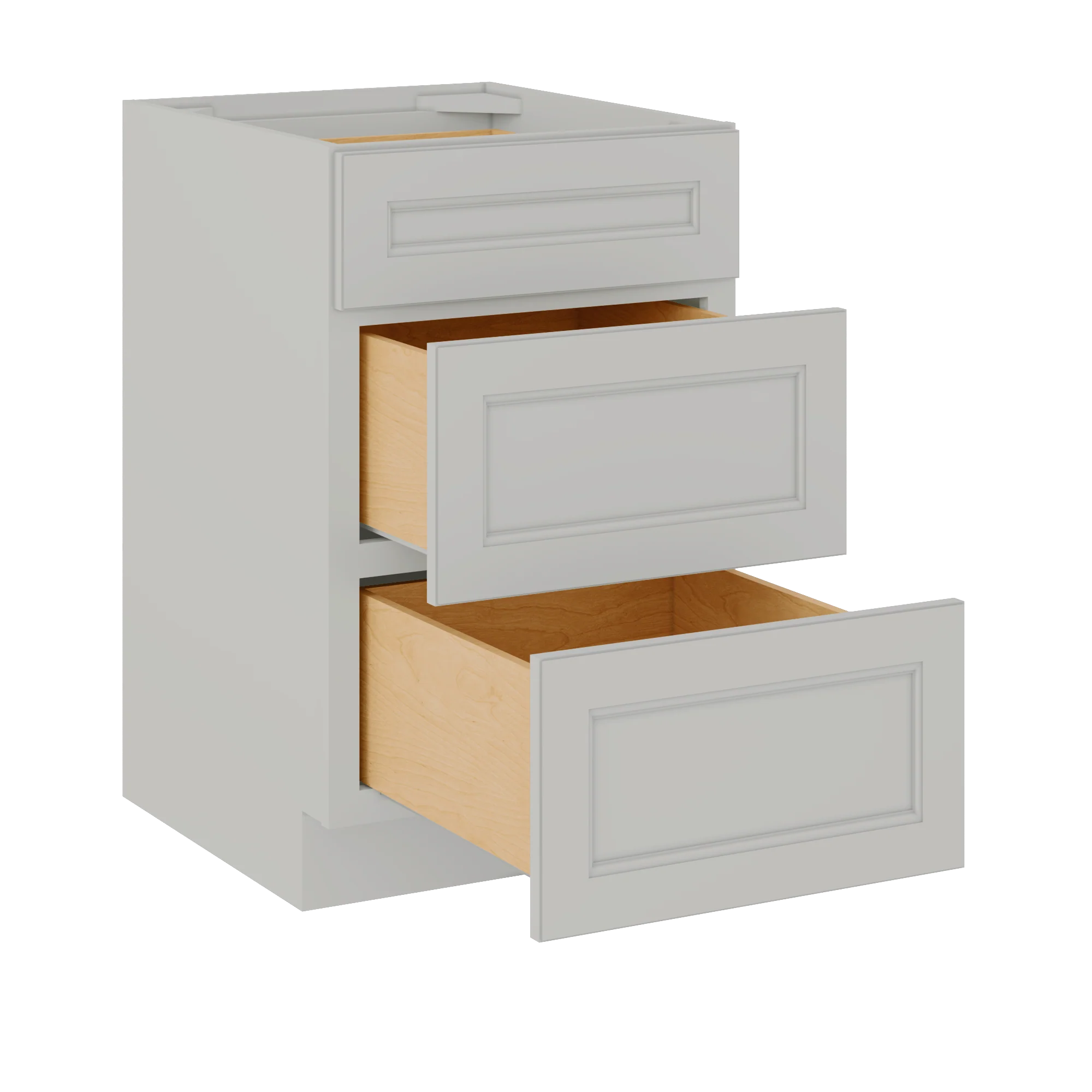 Drawer Base Kitchen Cabinet DB21 Milan Pearl 21 in. width 34.5 in. height 24 in. depth - Image 4