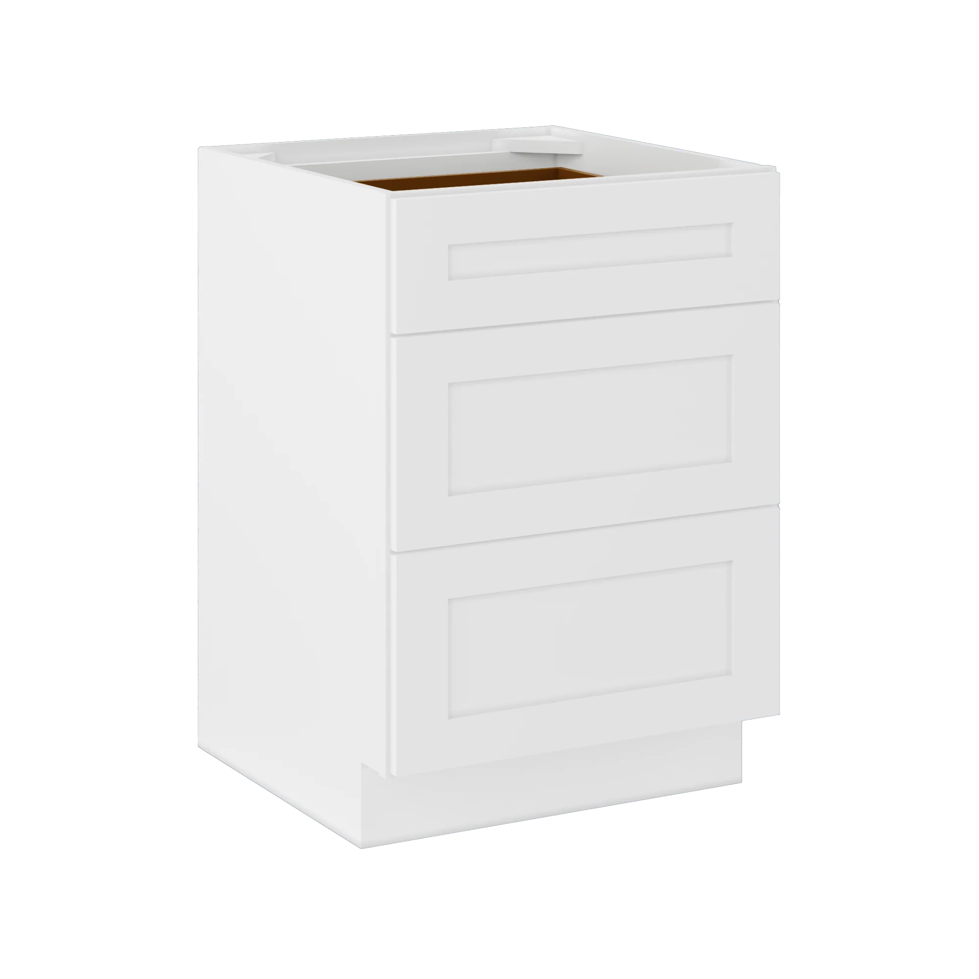 Drawer Base Kitchen Cabinet DB24 Alpina White LessCare 24 in. width 34.5 in. height 24 in. depth - Image 2