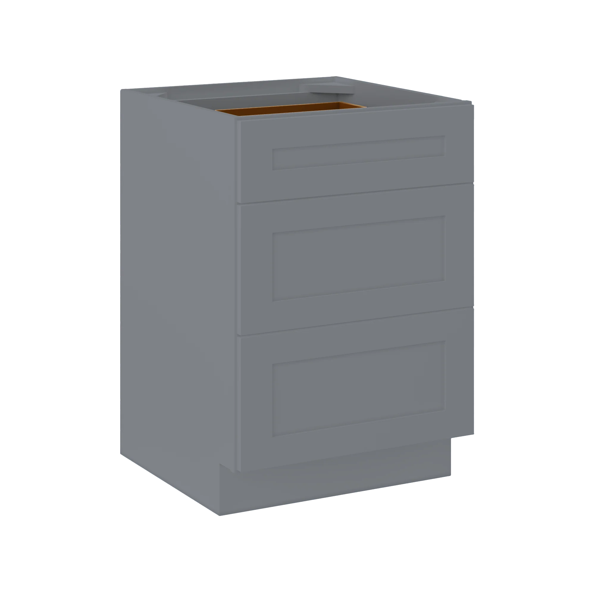 Drawer Base Kitchen Cabinet DB24 Colonial Gray LessCare 24 in. width 34.5 in. height 24 in. depth - Image 2