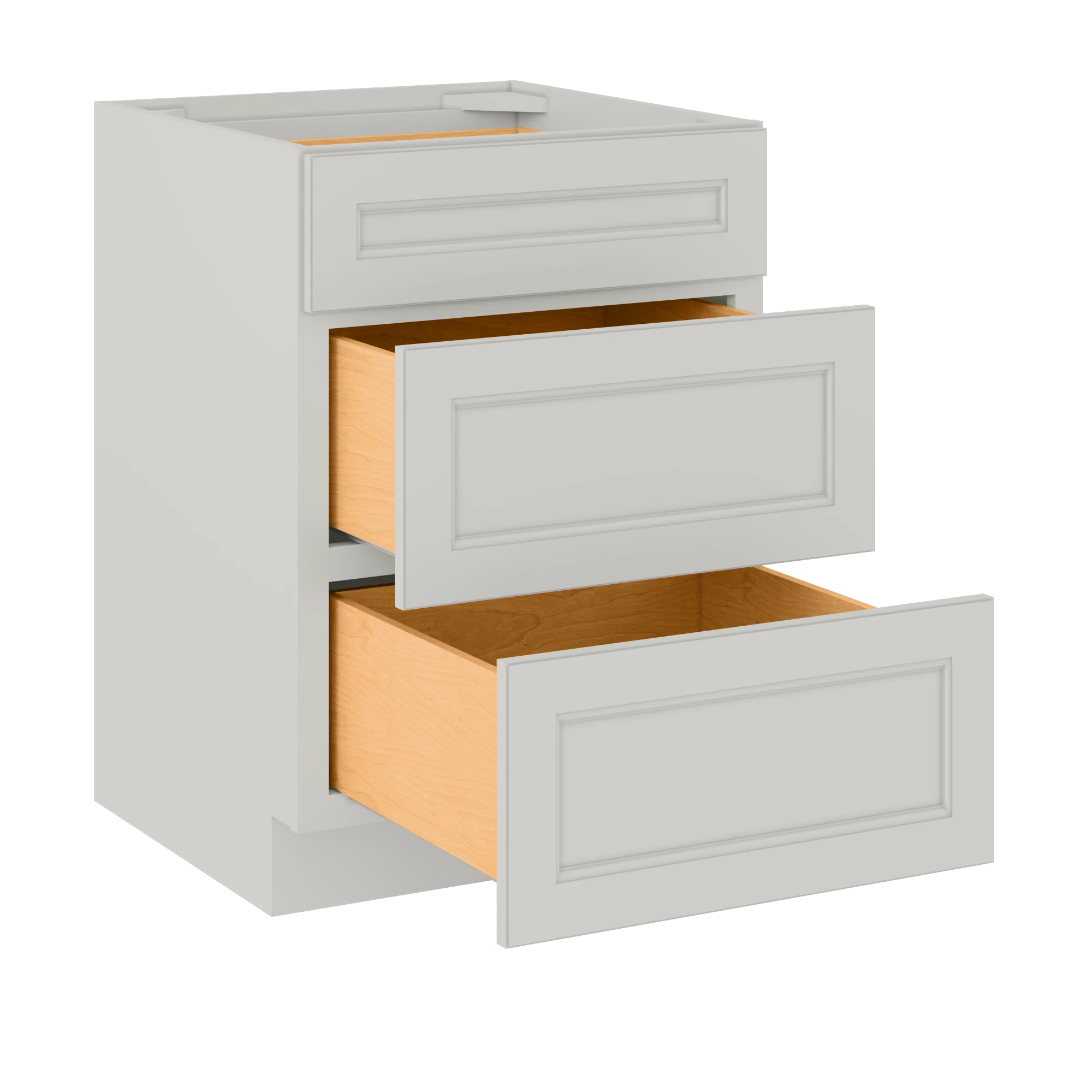 Drawer Base Kitchen Cabinet DB24 Milan Pearl 24 in. width 34.5 in. height 24 in. depth - Image 4