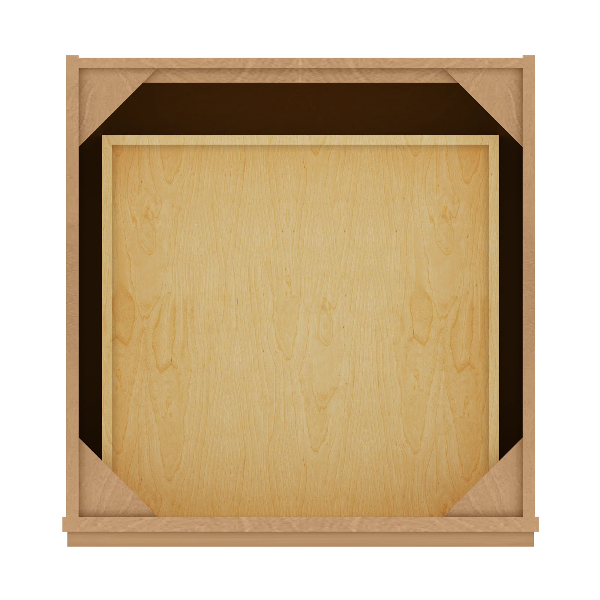 Drawer Base Kitchen Cabinet DB24 Shaker Toffee 24 in. width 34.5 in. height 24 in. depth - Image 6