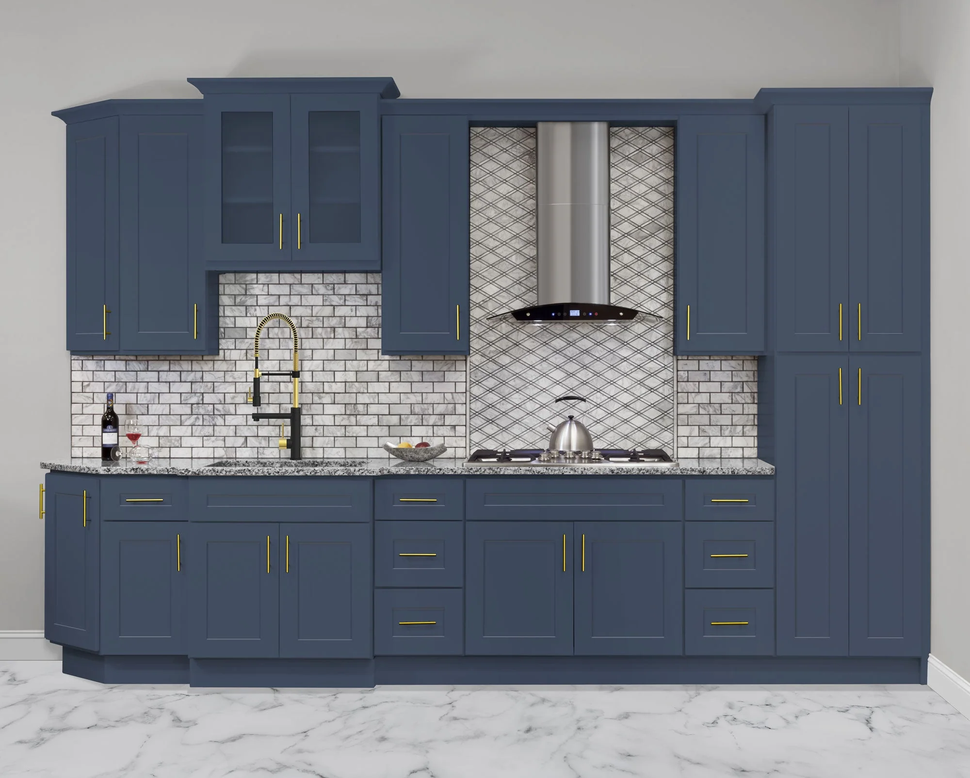 Straight Filler F642 Danbury Blue LessCare 6 in. width 42 in. height - Image 3