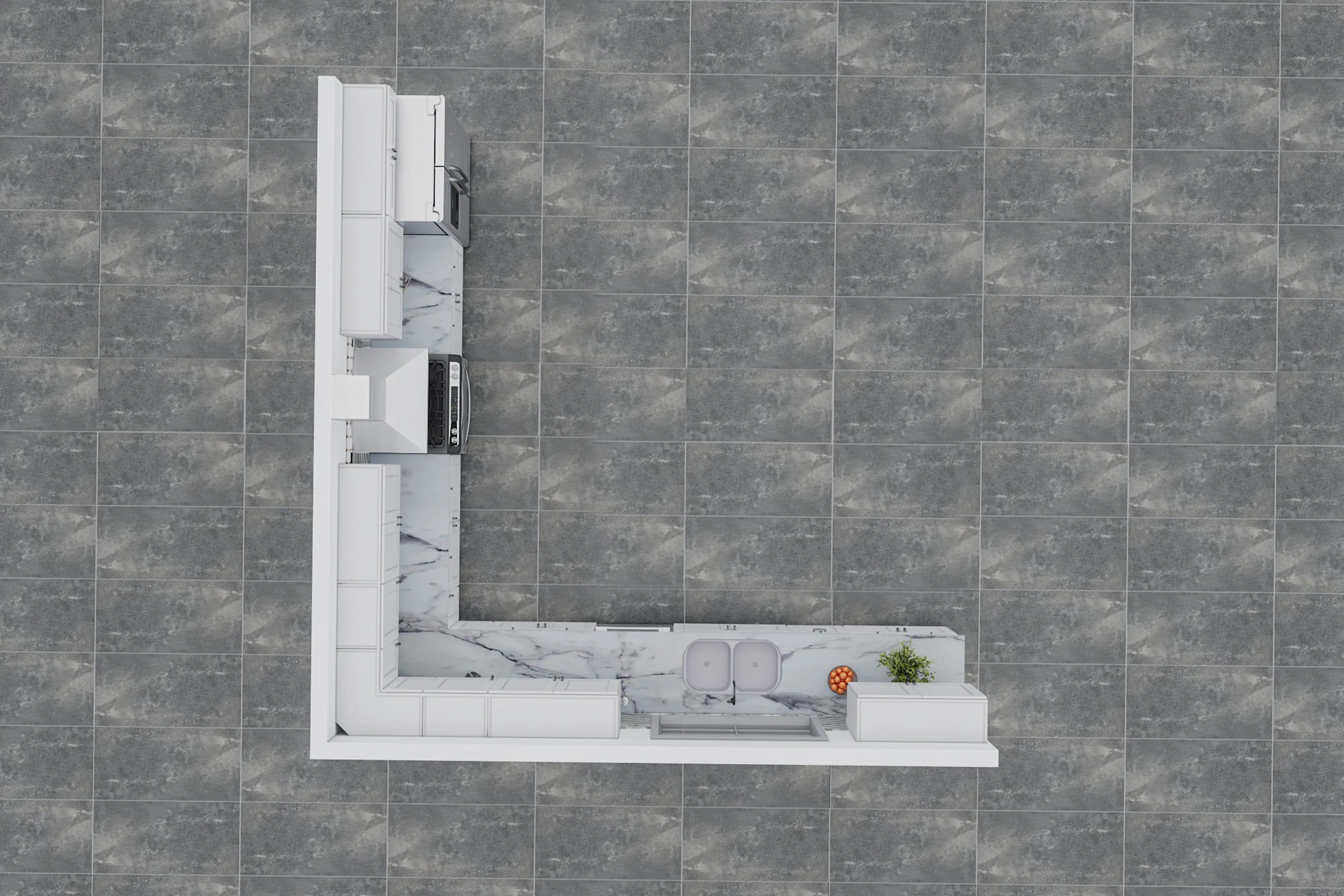 Fabuwood Galaxy Frost 15x15 Kitchen - Image 4