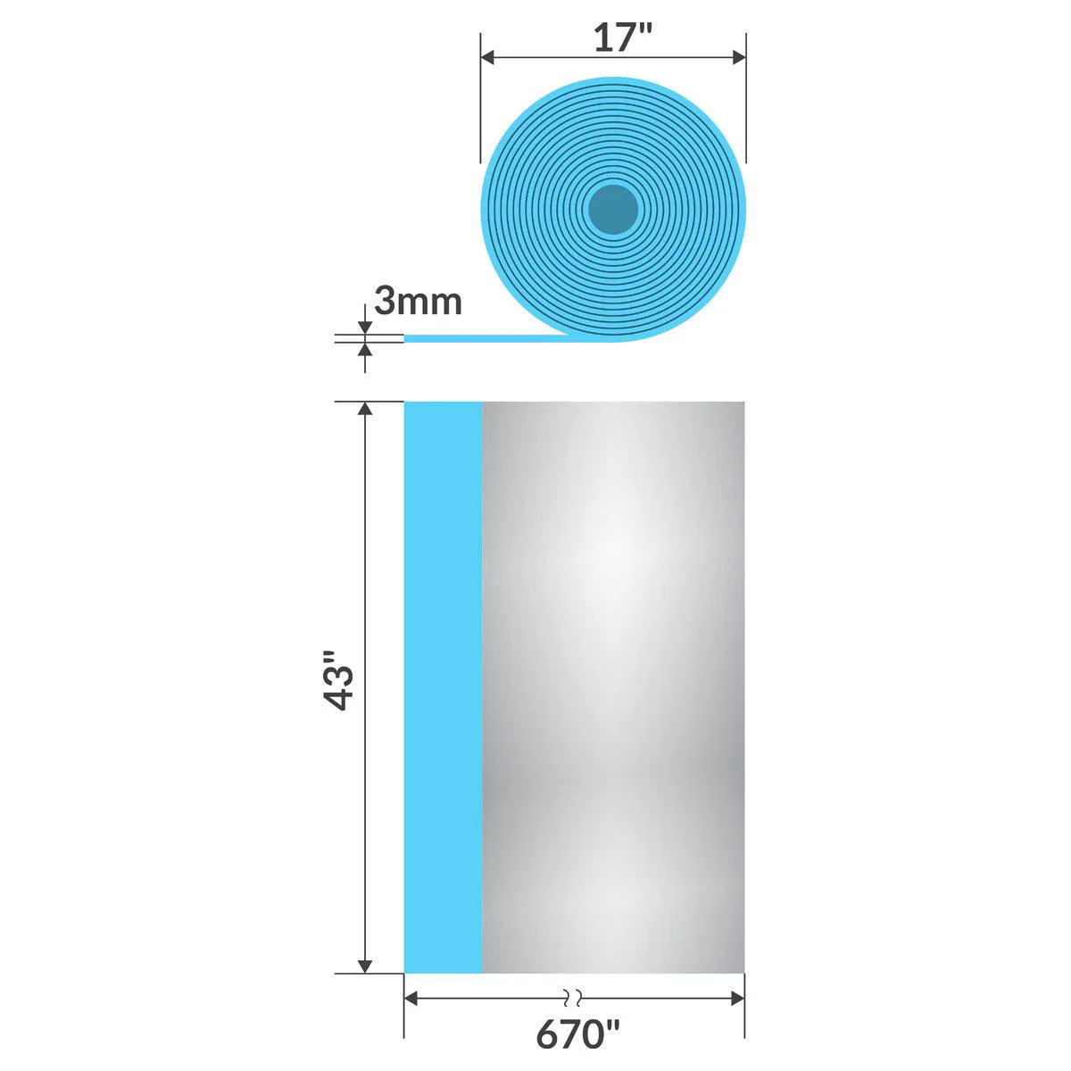 3mm Floor Underlayment (200 Sq Ft) Essential Acoustical Protection and Moisture Barrier - Image 3