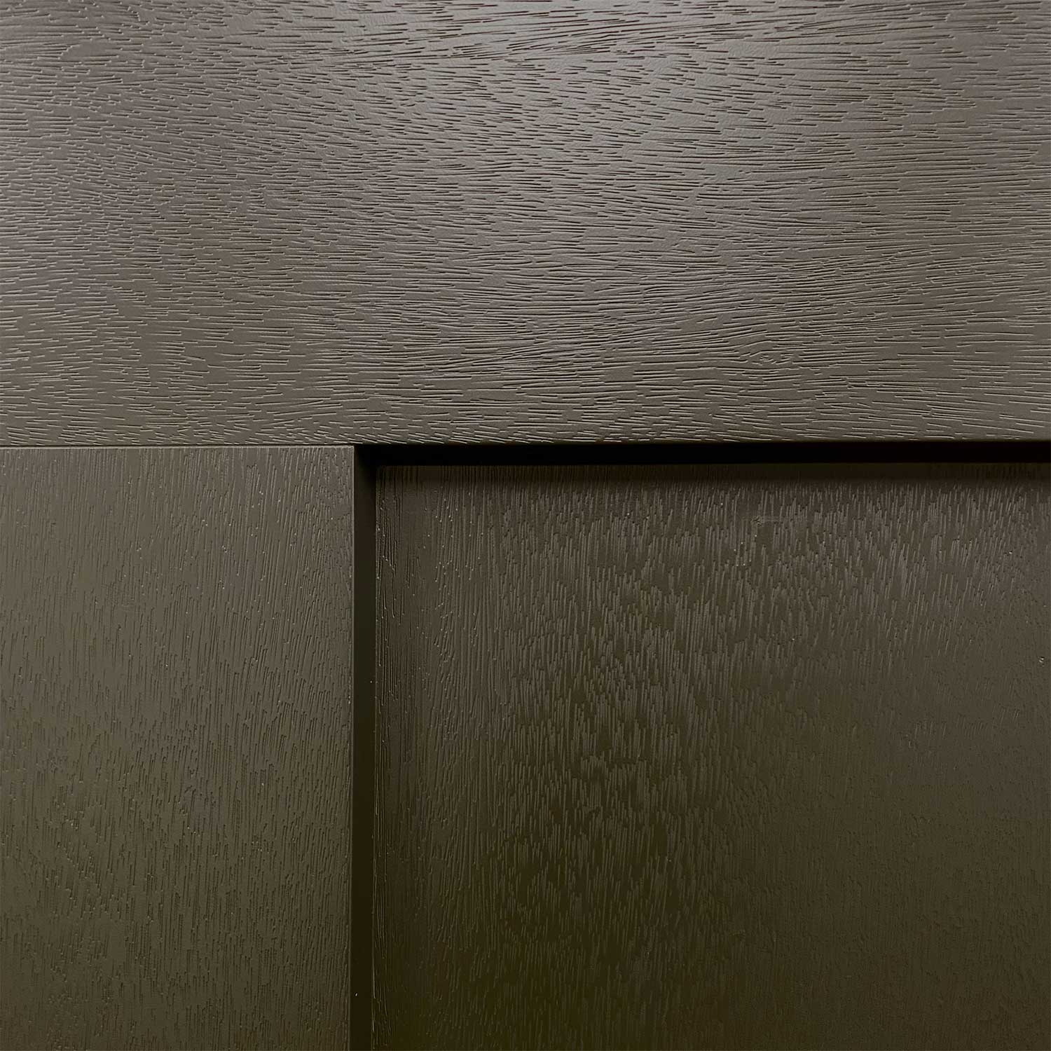 Jupiter 36 in. x 80 in. 3/4 Lite Decorative Glass Painted Black Prehung Fiberglass Exterior Door with Brickmold - Image 4