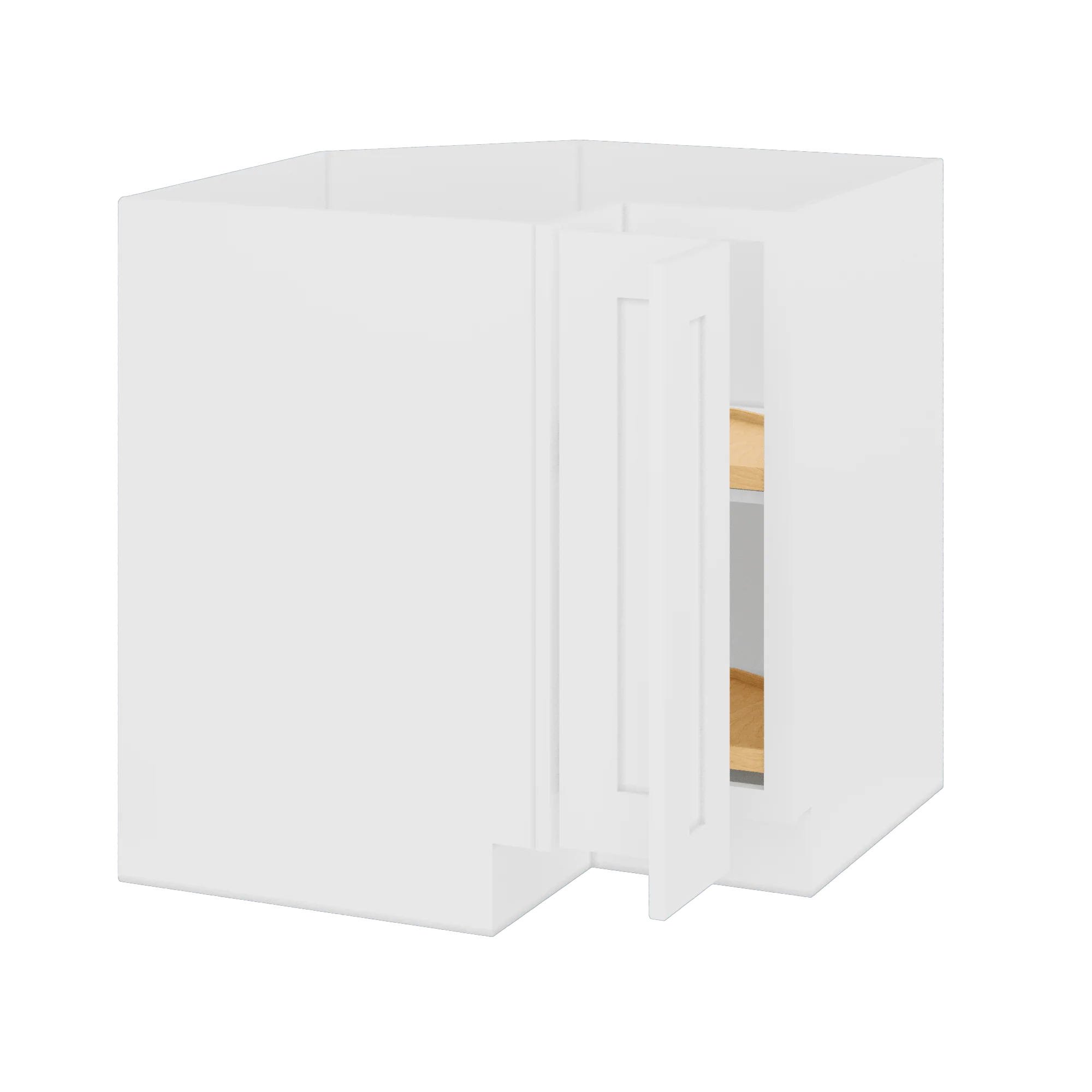 Lazy Suzan Base Kitchen Cabinet SCER33 Alpina White LessCare 34.5 in. height 33 in. depth - Image 3