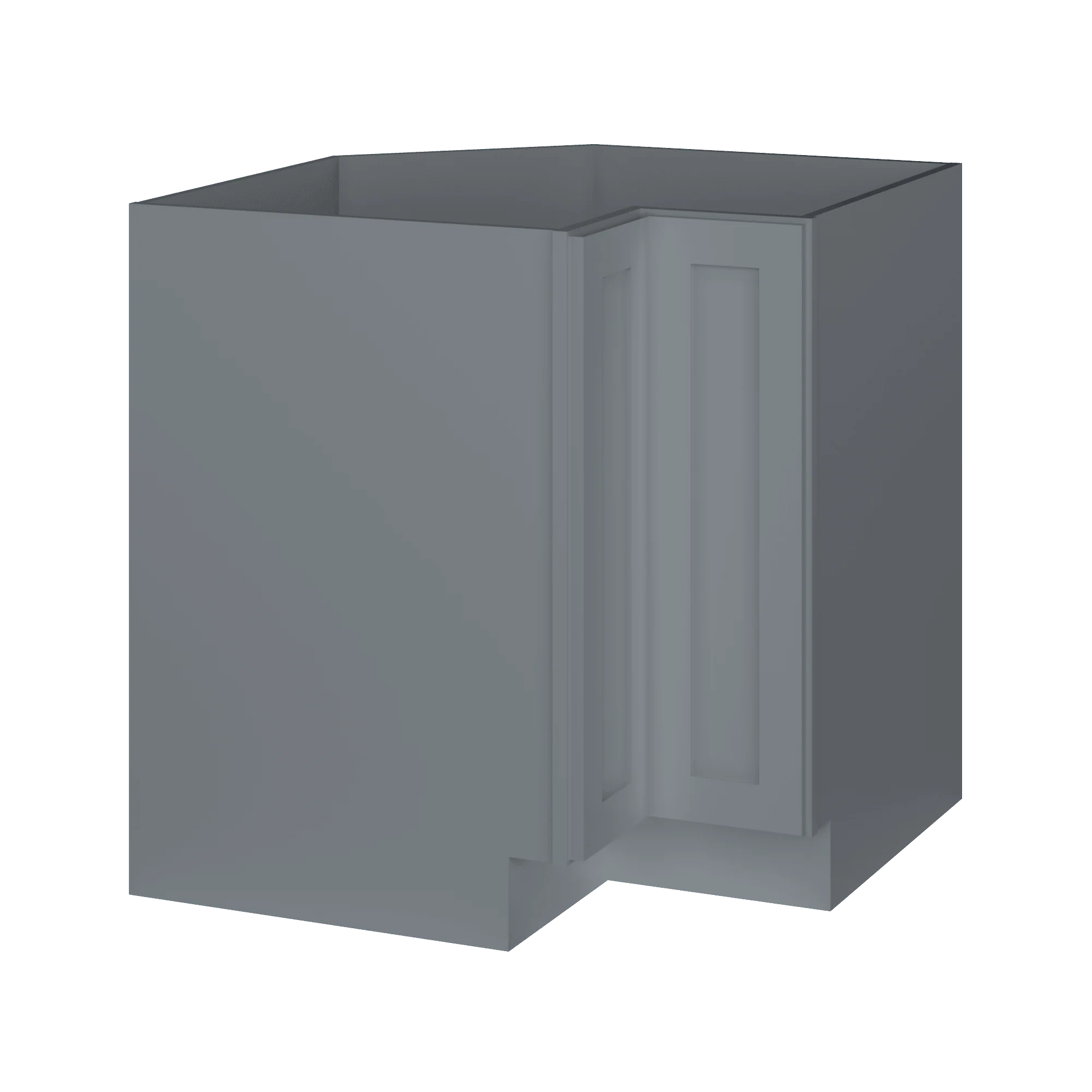 Lazy Suzan Base Kitchen Cabinet SCER33 Colonial Gray LessCare 34.5 in. height 33 in. depth - Image 2